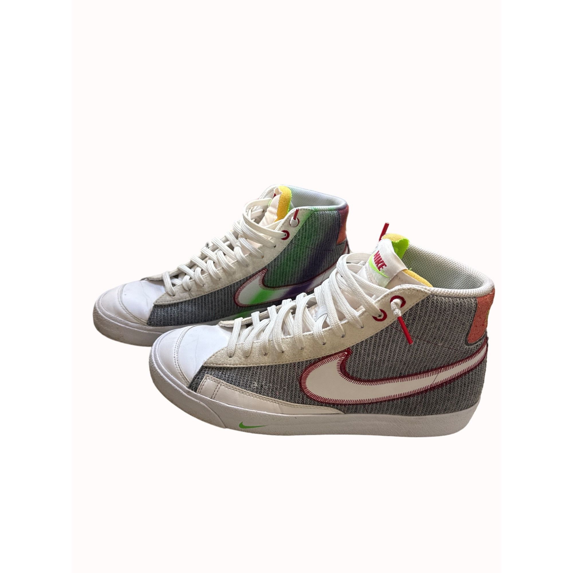 Nike Nike Blazer mid 77 recycled jerseys gray red men’s basketbal Size US 11.5 / EU 44-45 - 9 Thumbnail