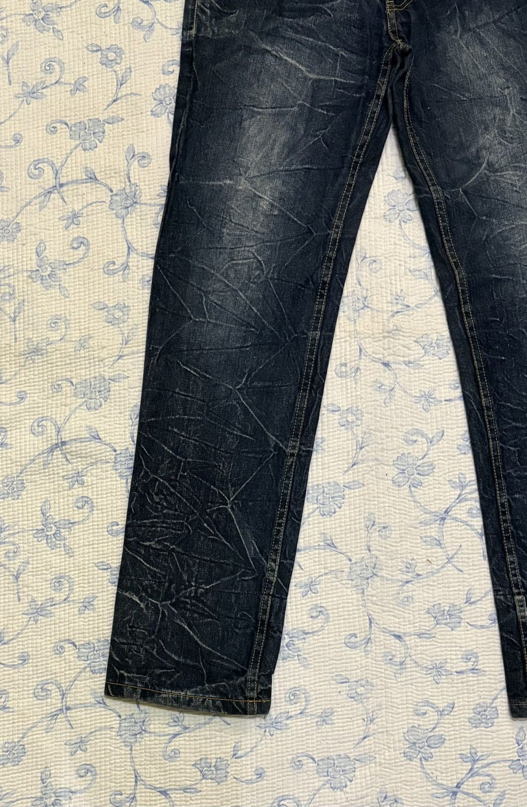 Japanese Brand Japanese International World Double Waist Jeans Streetwear Size US 32 / EU 48 - 6 Thumbnail