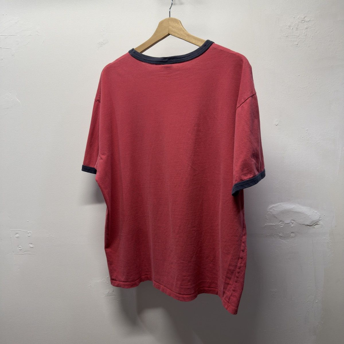 Vintage Gap Faded Red Blue Ringer Shirt ERD Grunge RRL Chrome Size US XL / EU 56 / 4 - 2 Thumbnail