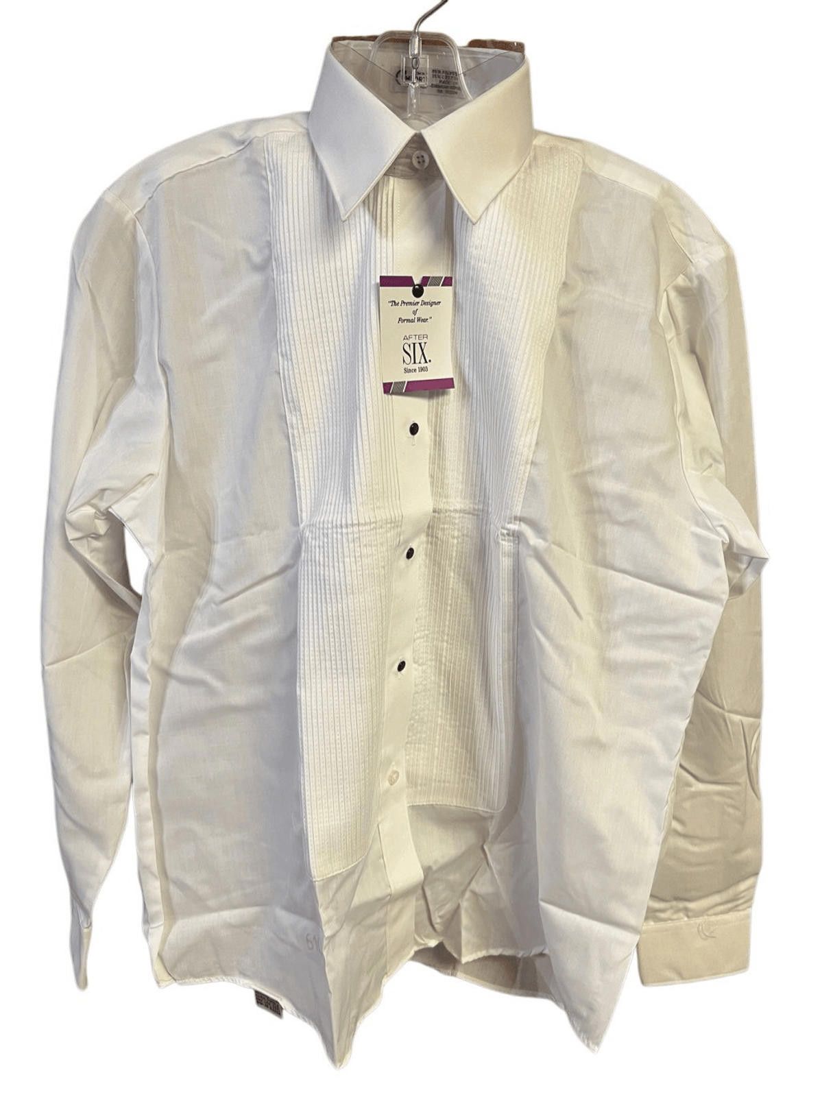 After Six After 6 Womans White Waitress tuxedo blouse Sz 14 NWT Size XL / US 12-14 / IT 48-50 - 1 Thumbnail