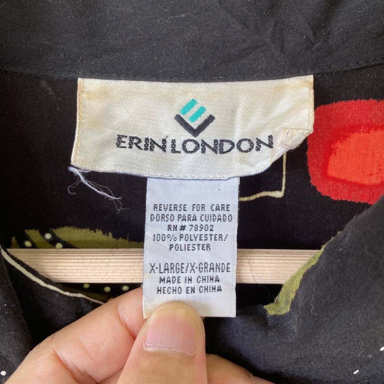 Designer × Vintage Vtg Erin Lindon Fullprint Baggy Zipper Flannel Jacket Size US L / EU 52-54 / 3 - 6 Thumbnail