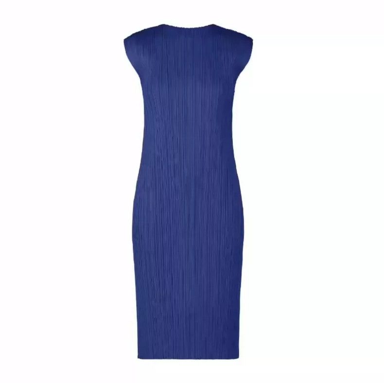Issey Miyake Issey Miyake size:3 Blue pleated dress Size XS / US 0-2 / IT 36-38 - 1 Thumbnail