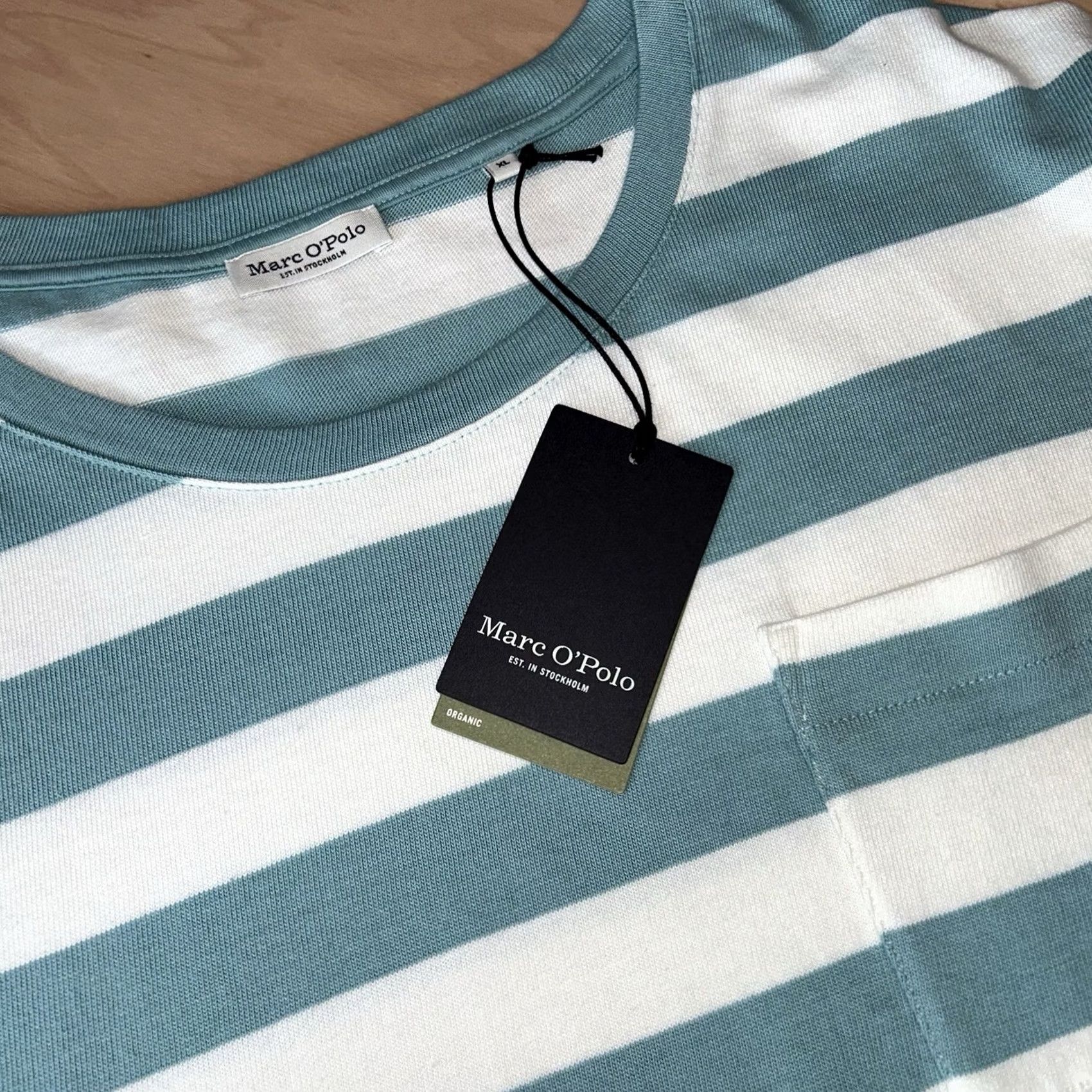 Marc O'Polo Marc O’Polo Jersey Pocket T-Shirt Pure Teal Short Sleeve Women’s XL Size XL / US 12-14 / IT 48-50 - 2 Thumbnail