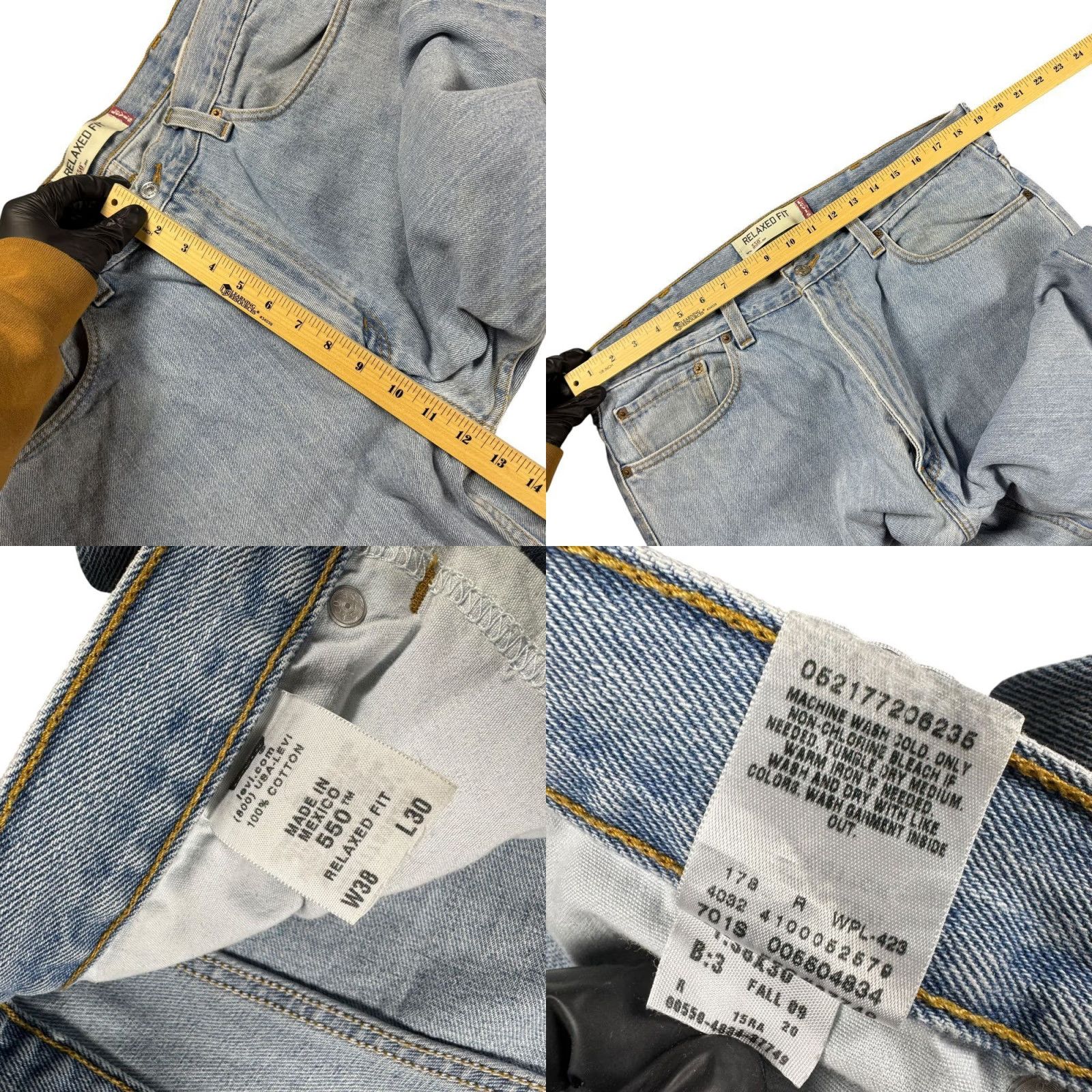 Levi's VINTAGE Levi's 550 Jeans Men's 38x30 Lightwash Y2K Baggy Cowboy Denim Cotton Relaxed Fit Blue Jeans Mens Size US 38 / EU 54 - 8 Thumbnail