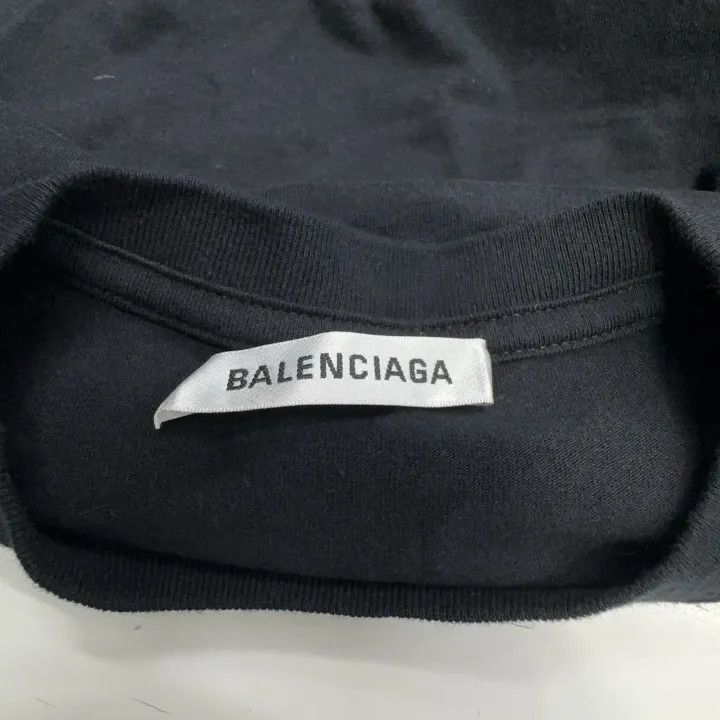 Balenciaga Balenciaga Logo Printed Black Short Sleeve T-Shirt 0079-250 Size US S / EU 44-46 / 1 - 2 Thumbnail