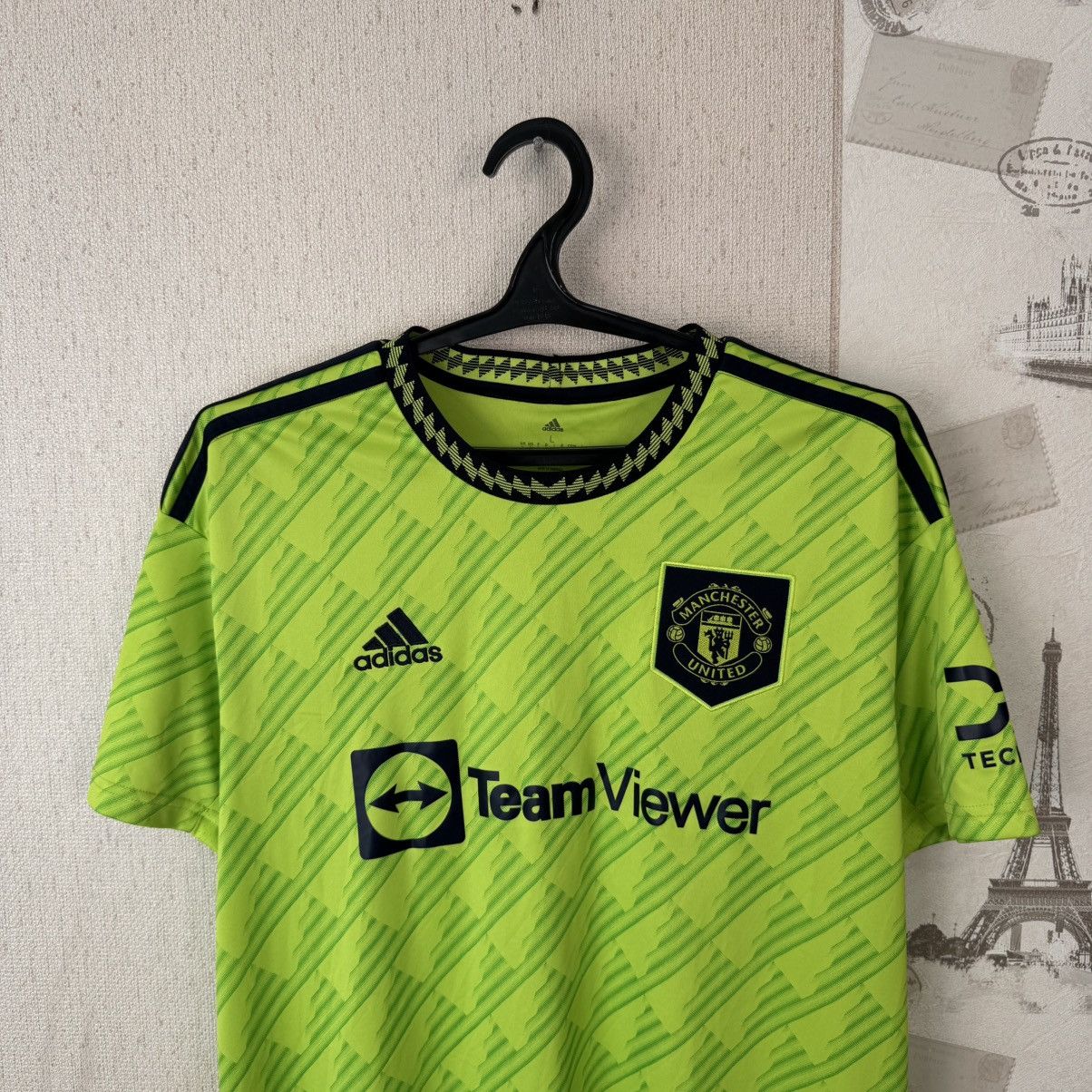 Adidas Adidas 2022-2023 Manchester United Third L- #21 Antony. Size US L / EU 52-54 / 3 - 6 Thumbnail