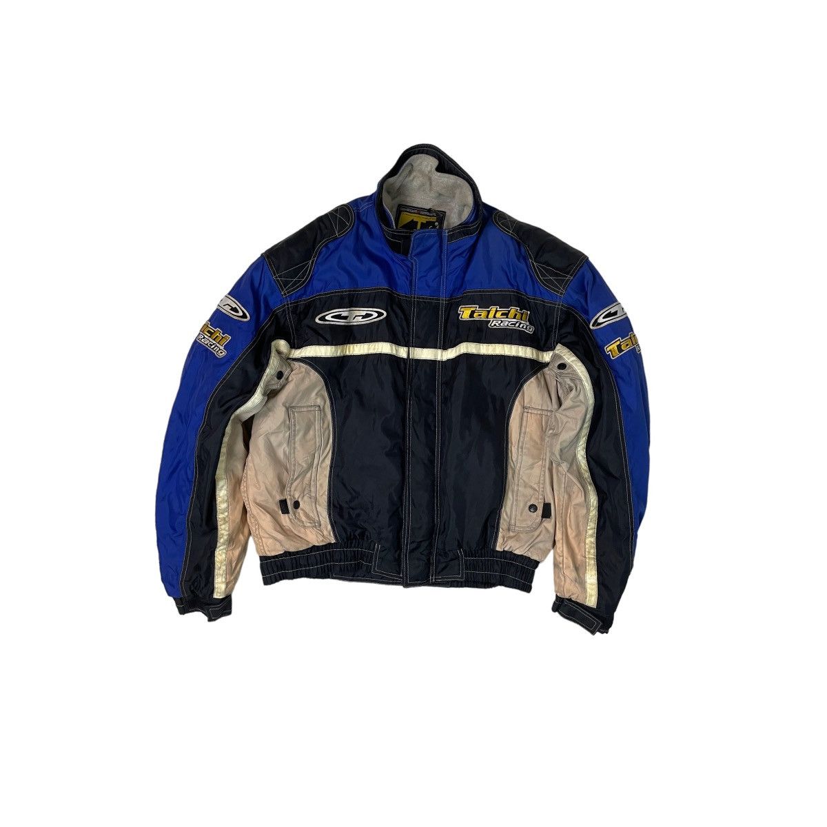 image of Rs Taichi Racing Motorcycle Racing Jacket in Black/Blue, Men's (Size XL)