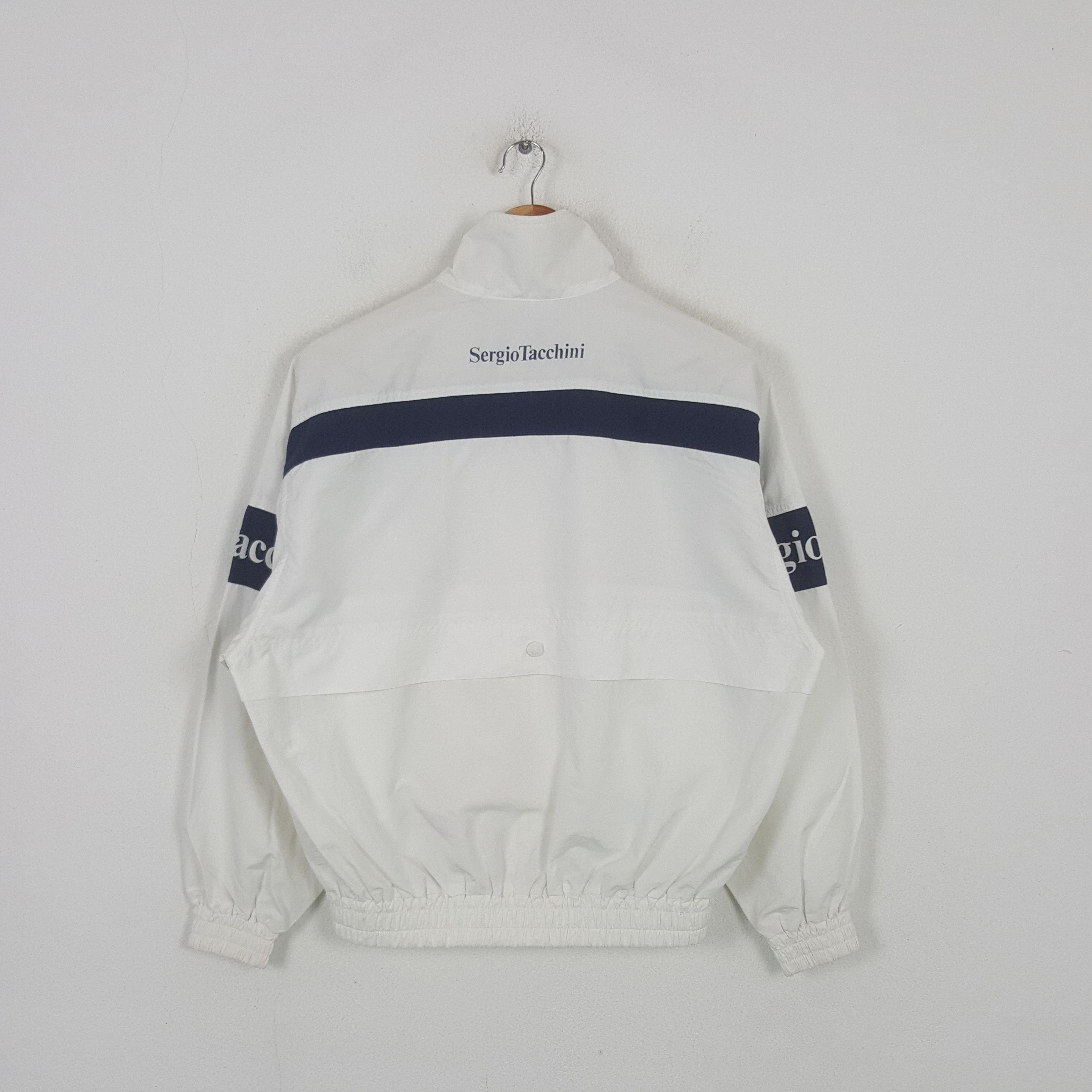 Sergio Tacchini Vintage Sergio Tacchini Tennis Sport Windbreaker Jacket RR12 Size US L / EU 52-54 / 3 - 3 Thumbnail