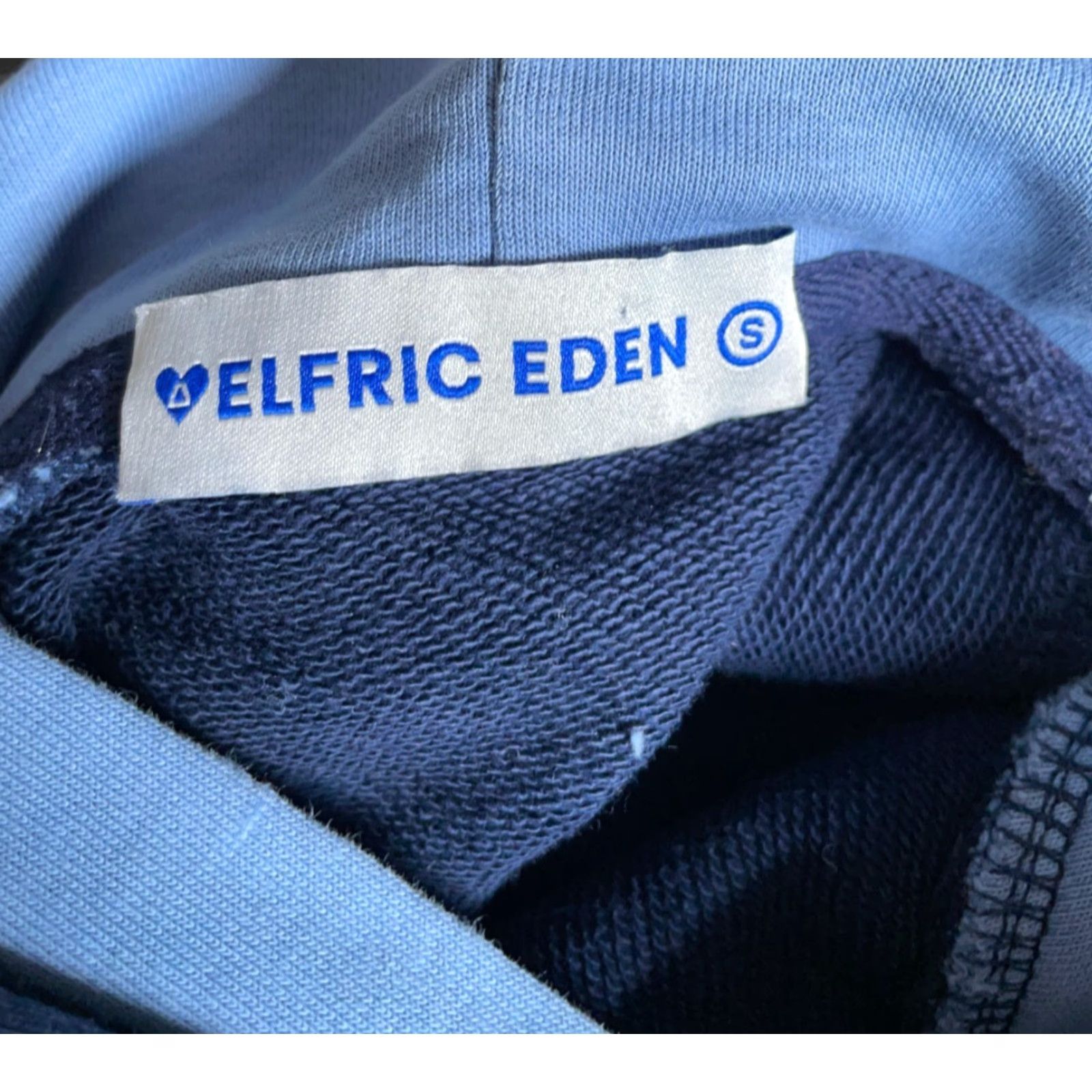 Vintage Aelfric Eden Hoodie Adult Small Dark Blue Double Hood Embroidered Sweatshirt Size US S / EU 44-46 / 1 - 3 Thumbnail