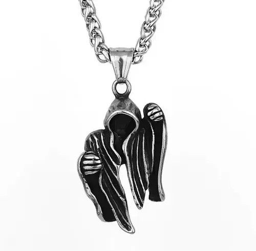 Jewelry × Vintage Streetwear Vintage Reaper Necklace Size ONE SIZE - 1 Thumbnail