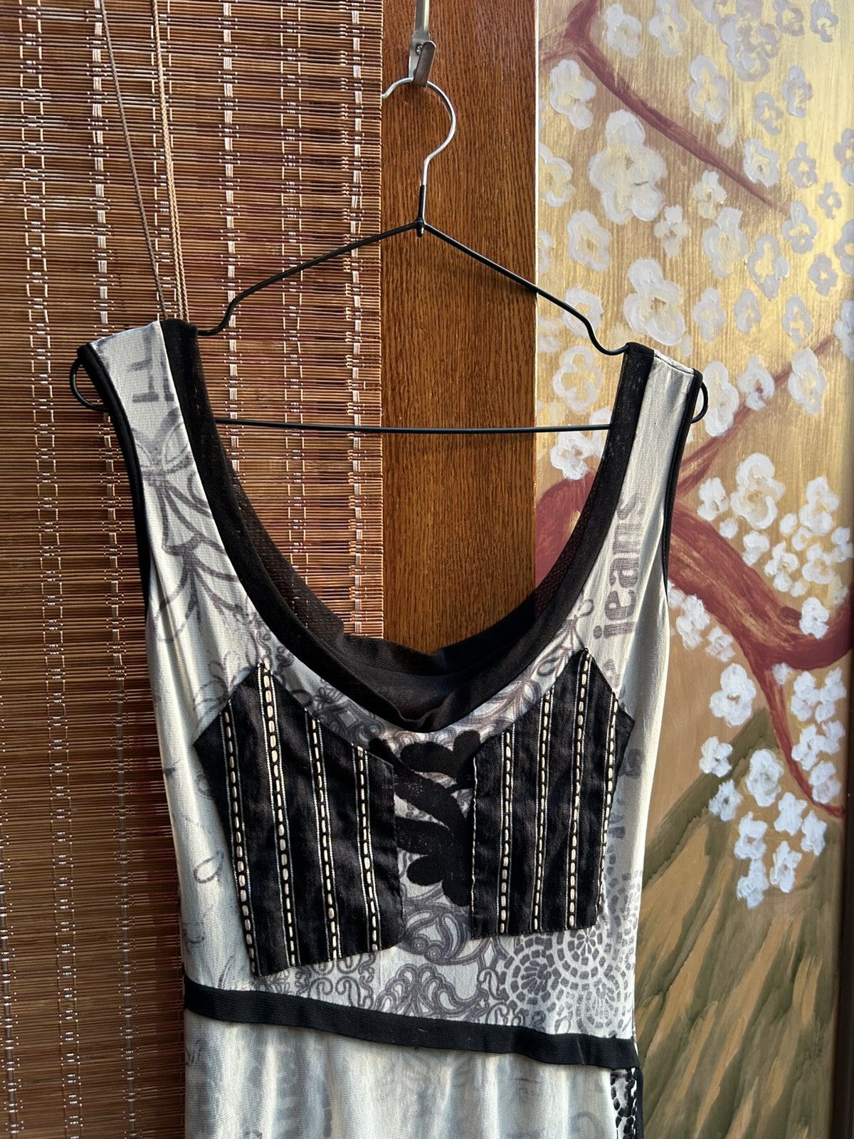 Vintage Vintage Legatte Jeans Mesh Printed Sleeveless Maxi Dress Size S / US 4 / IT 40 - 4 Thumbnail