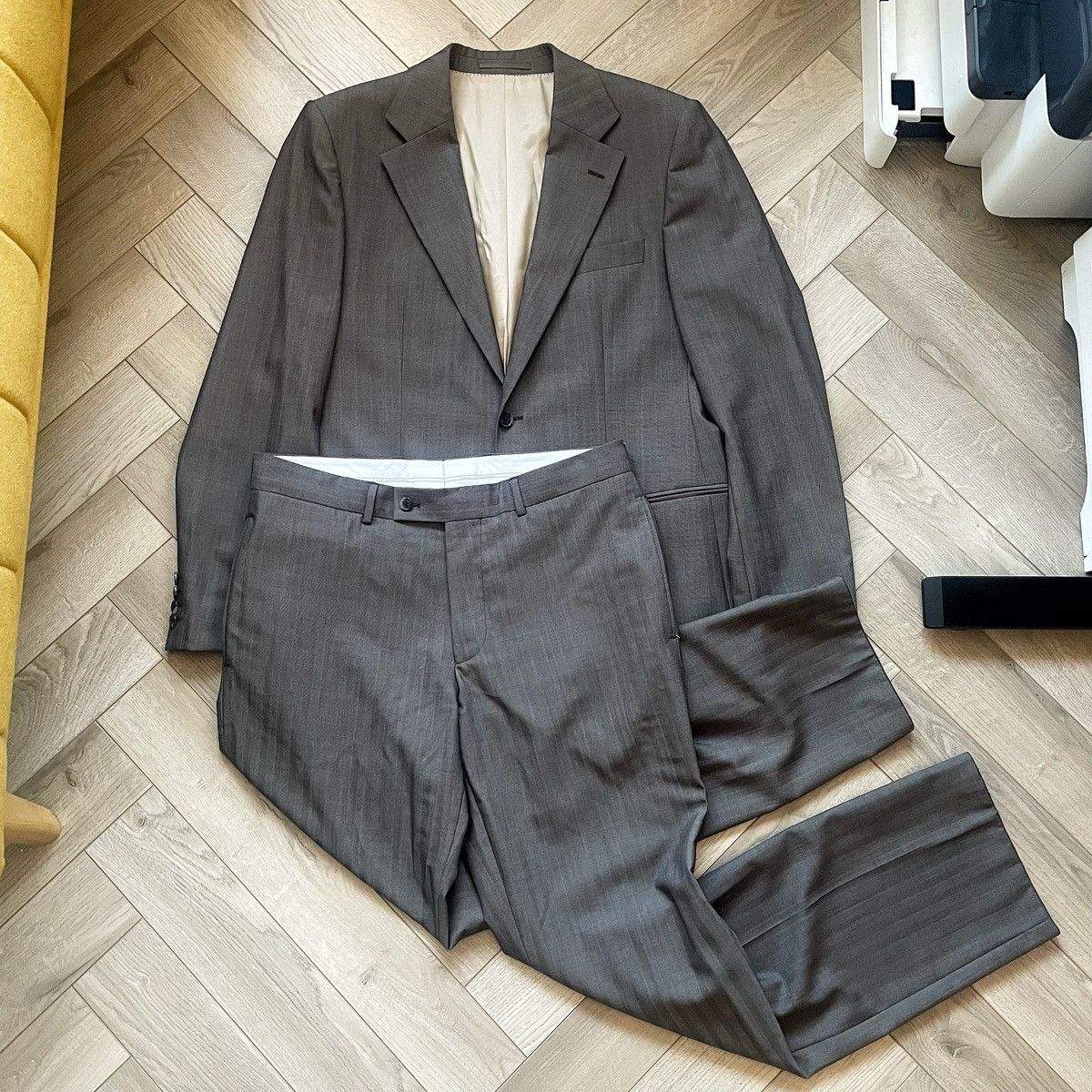 Hugo Boss Hugo Boss Mainline 2 Piece Gable Vegas Virgin Wool Suit Size 50R - 4 Thumbnail