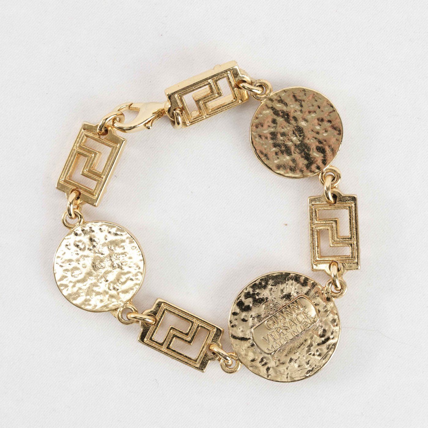 Versace Vintage Gianni Versace Medusa Head Coin Bracelet Size ONE SIZE - 3 Thumbnail