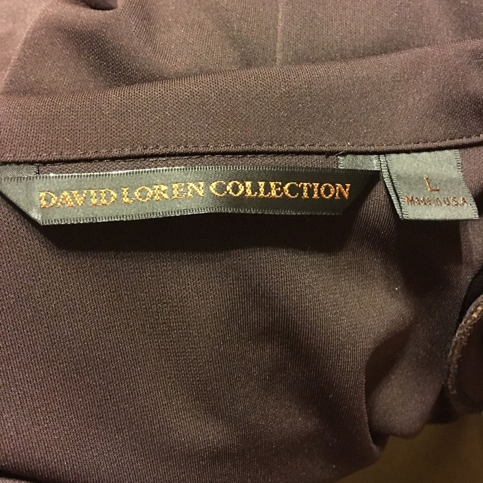 Other David Loren brown stretch blazer lace detail L Size L / US 10 / IT 46 - 8 Thumbnail