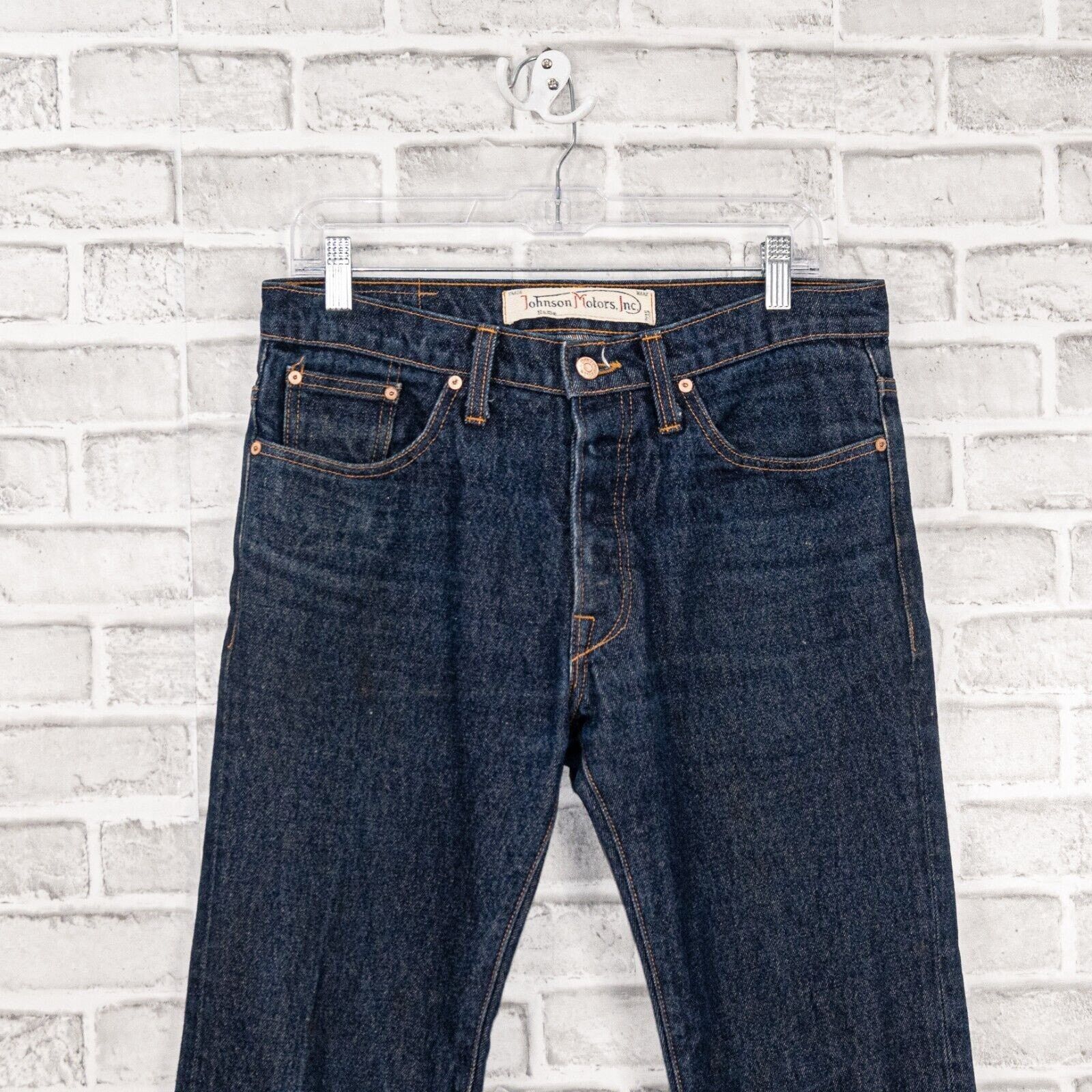 Johnson Motors Johnson Motors Inc Regid Denim Jeans indigo blue button fly Size US 32 / EU 48 - 5 Thumbnail