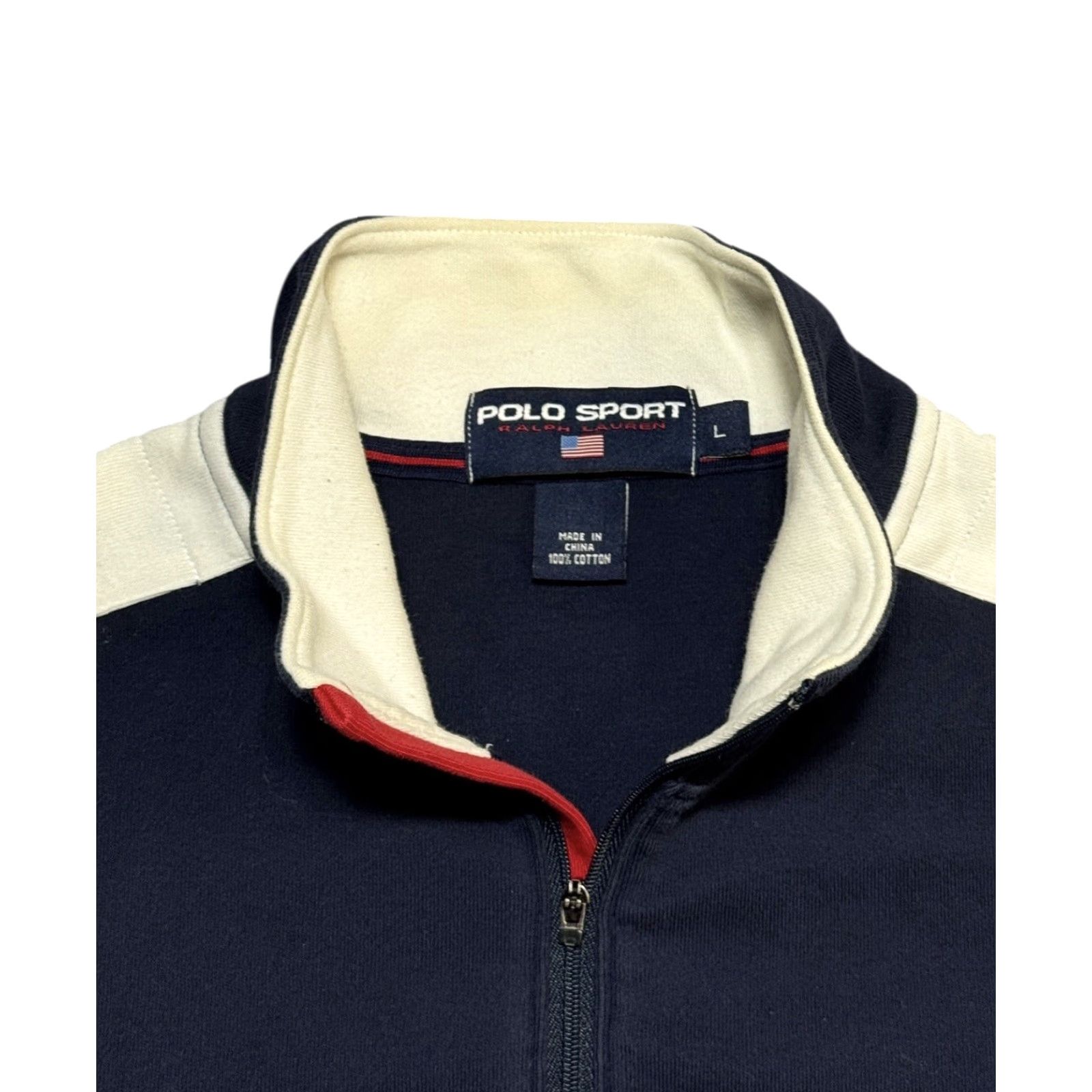Vintage VINTAGE Polo Sport Sweatshirt Half-Zip Sweatshirt Sz L Blue Logo Embroidered Pullover Men Size US L / EU 52-54 / 3 - 6 Thumbnail
