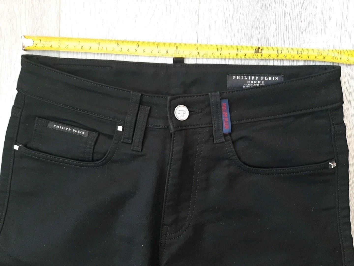 Philipp Plein Philipp Plein Jeans Mens Black Skinny Stretch Denim Pants Size US 32 / EU 48 - 16 Thumbnail