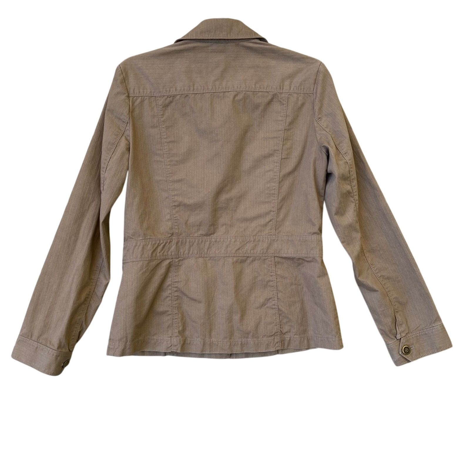 Eddie Bauer Eddie Bauer Womens Medium Cotton Button Up Jacket w Pockets Size M / US 6-8 / IT 42-44 - 2 Thumbnail
