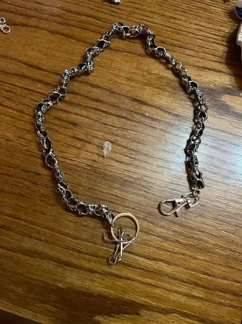VIBE Retro Skull Metal Waist Key Chain Size ONE SIZE - 4 Thumbnail