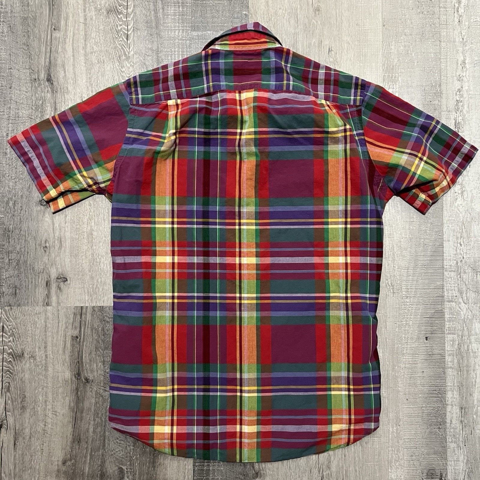 Polo Ralph Lauren VTG Polo Ralph Lauren SS Patchwork Plaid Button Shirt Size S Size US S / EU 44-46 / 1 - 2 Thumbnail