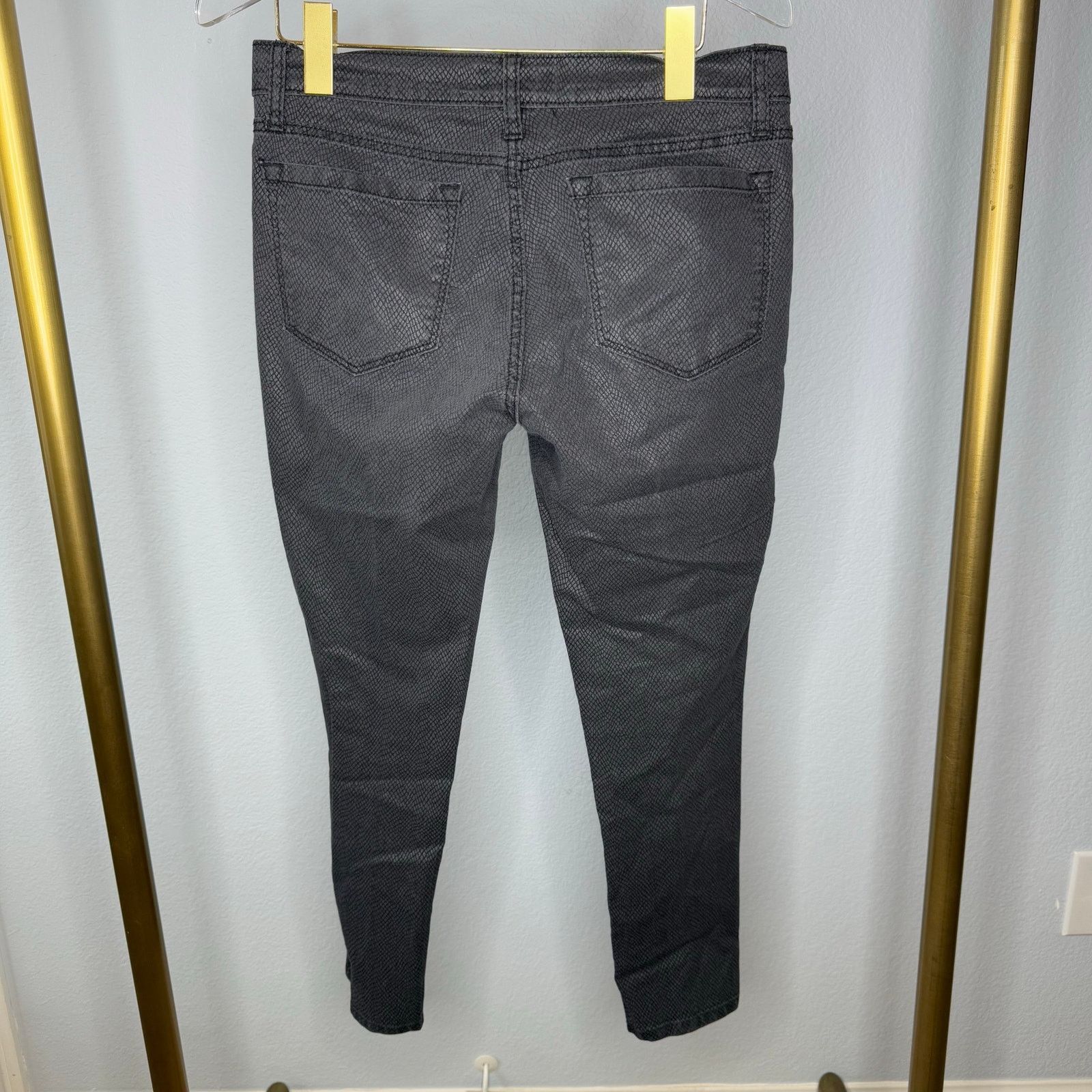 Banana Republic Banana Republic Black SnakeskinJeans Size 29/8 Size 30" / US 8 / IT 44 - 5 Thumbnail