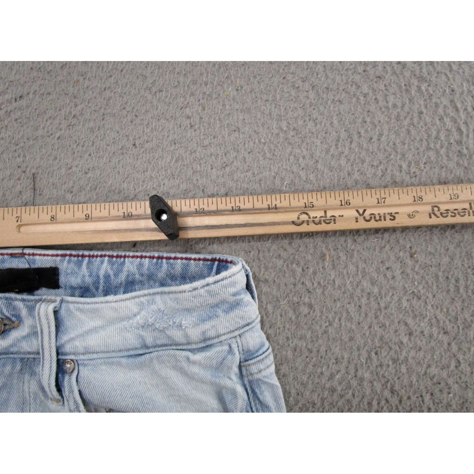Vintage Maurices Boyfriend Womens 4 Blue Edgely Relaxed Crop Original Fit Mid Rise Size Distressed Size ONE SIZE - 5 Thumbnail