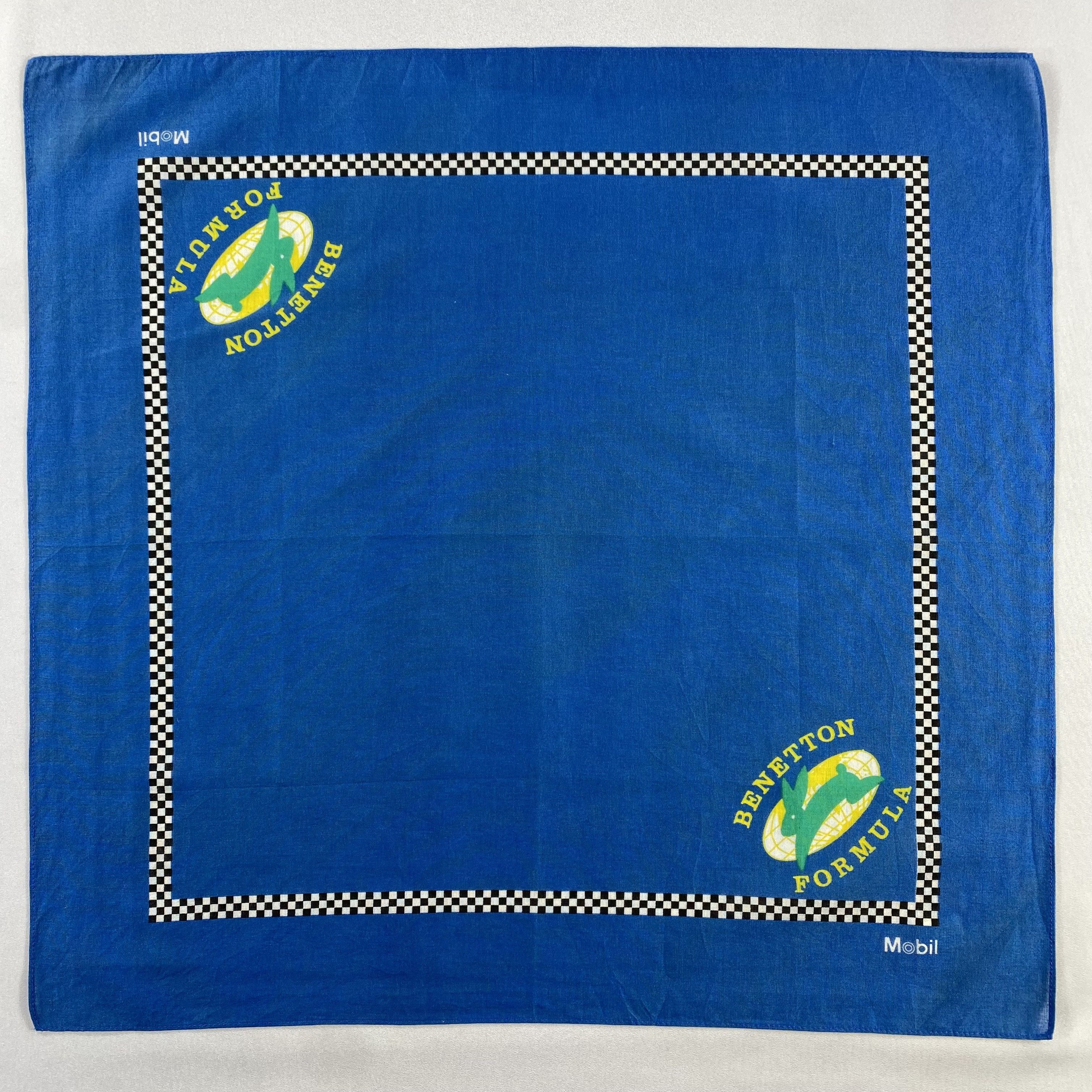 Vintage Benetton Formula Handkerchief / Neckerchief / Bandana-P567 Size ONE SIZE - 1 Thumbnail