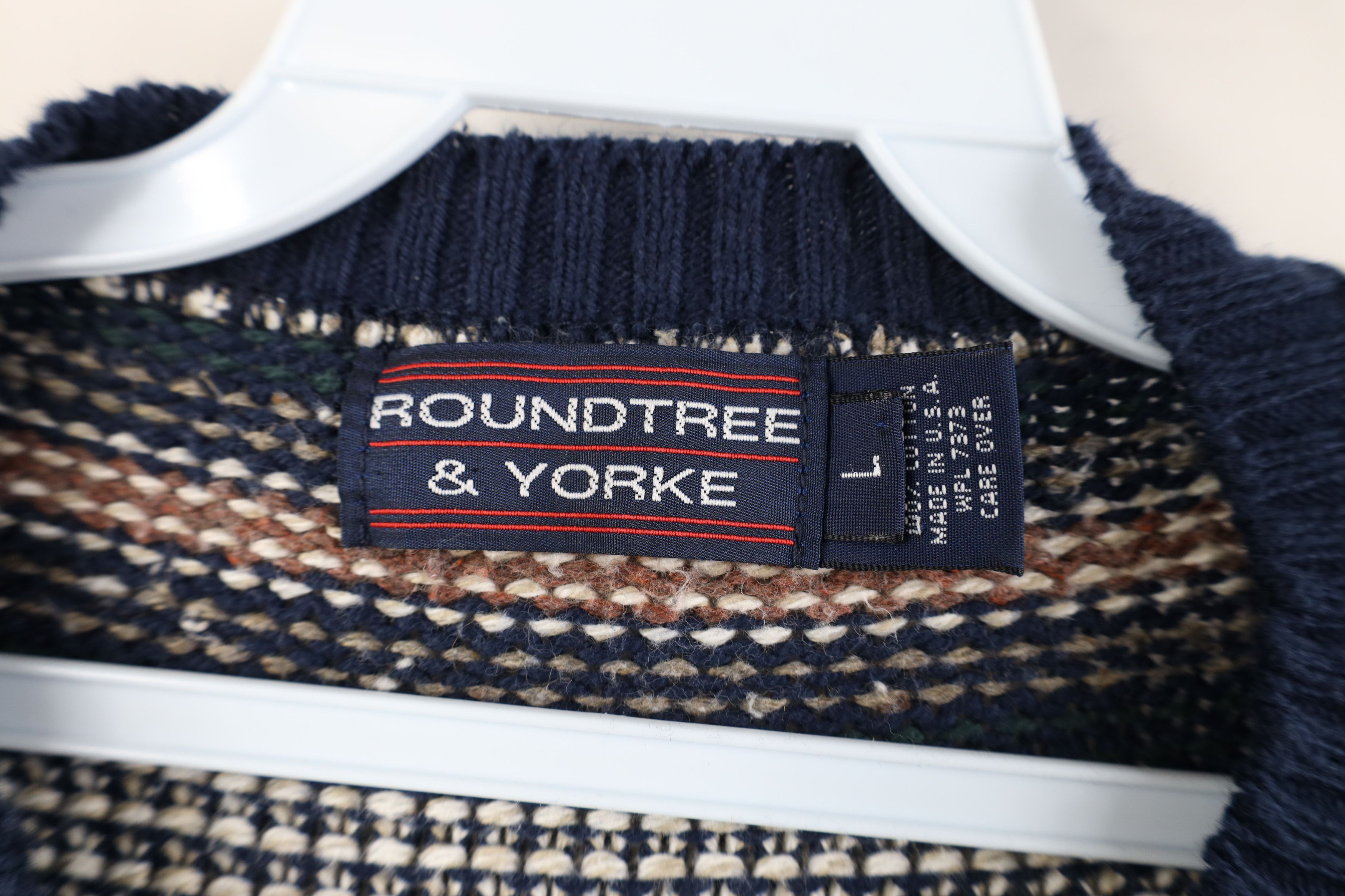 Vintage Vintage 90s Streetwear Fair Isle Knit Crewneck Sweater USA Size US L / EU 52-54 / 3 - 7 Thumbnail