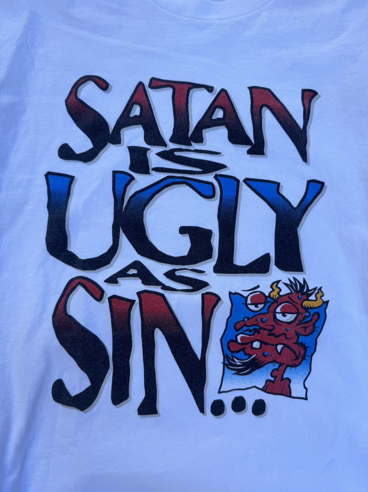 Delta Vintage 90s Jesus Promo Tee Size US L / EU 52-54 / 3 - 2 Thumbnail