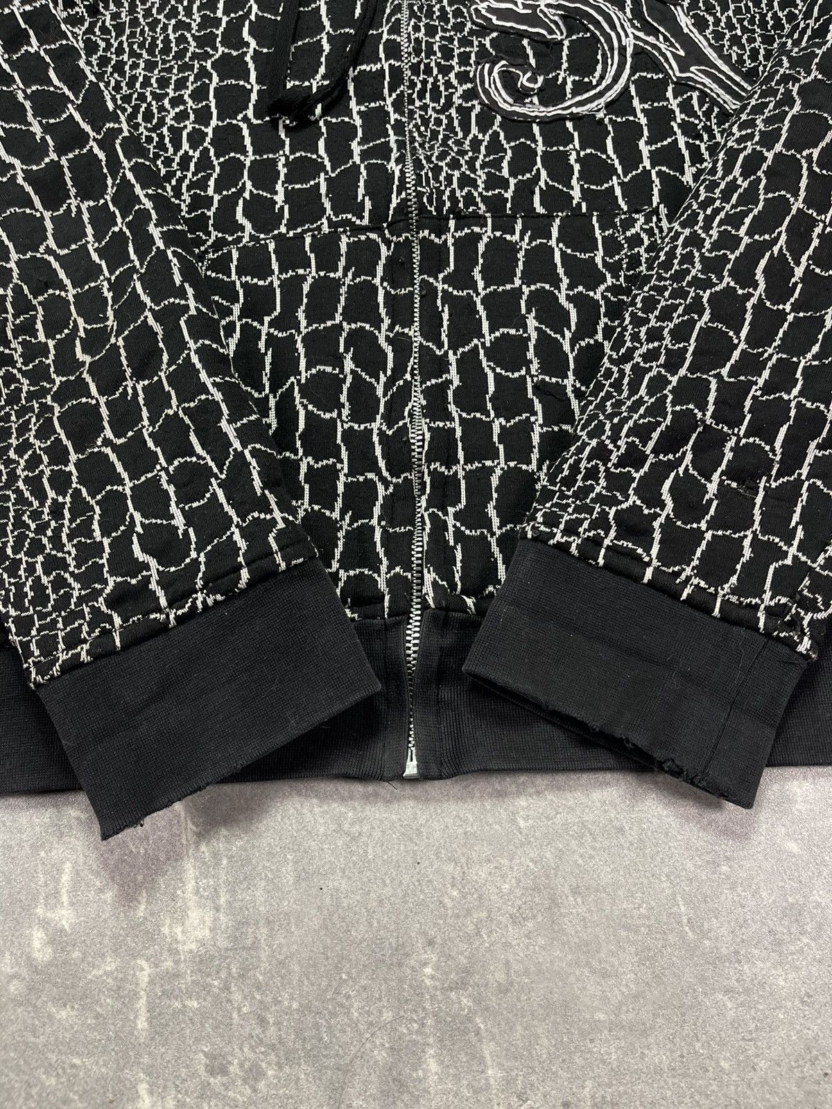 Japanese Brand Mondo Vintage 3D Tiger Zip Hoodie L Affliction Rare Size US L / EU 52-54 / 3 - 12 Thumbnail