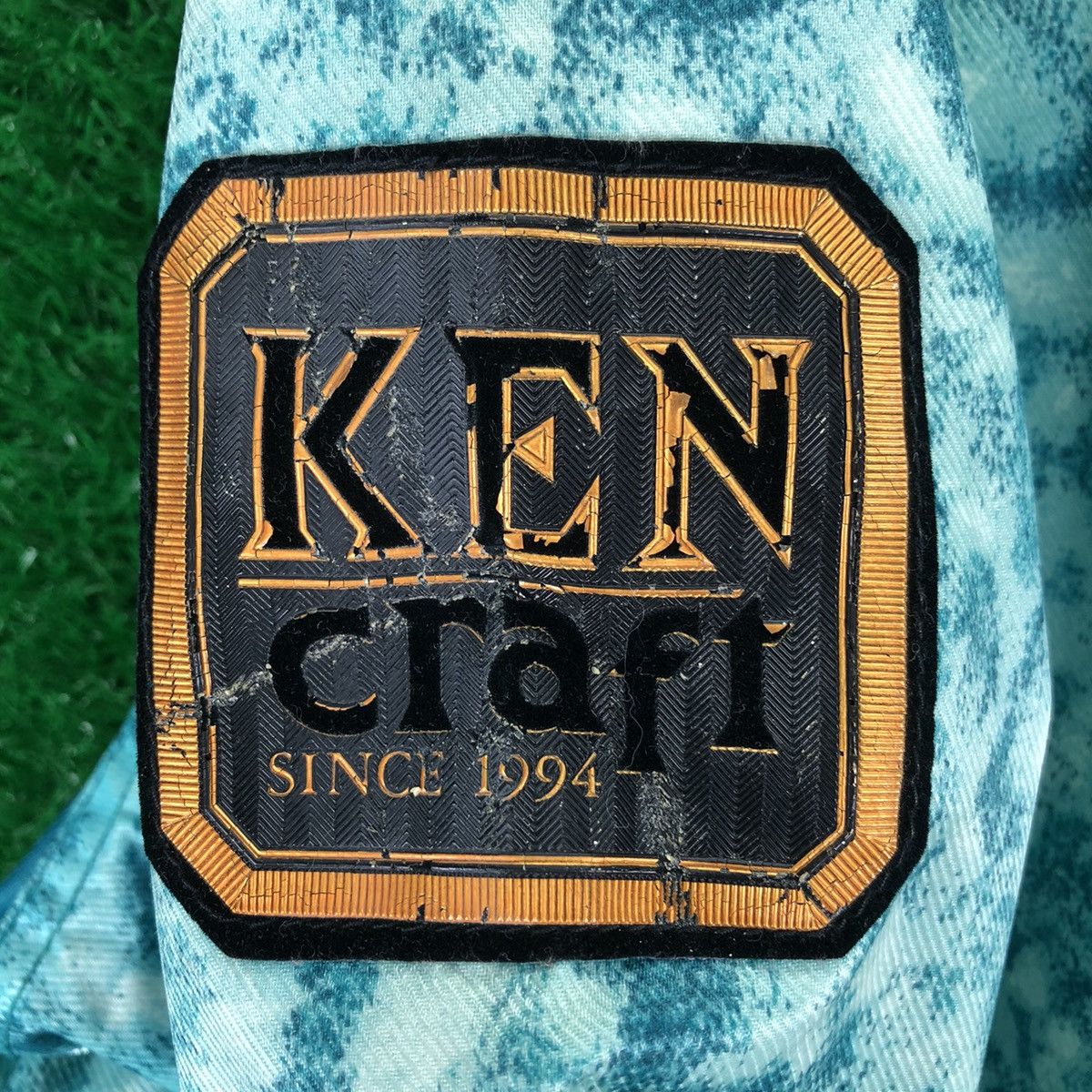 Japanese Brand Vintage Ken Craft Sport Fishing Jacket Blue Camo Size US L / EU 52-54 / 3 - 13 Thumbnail