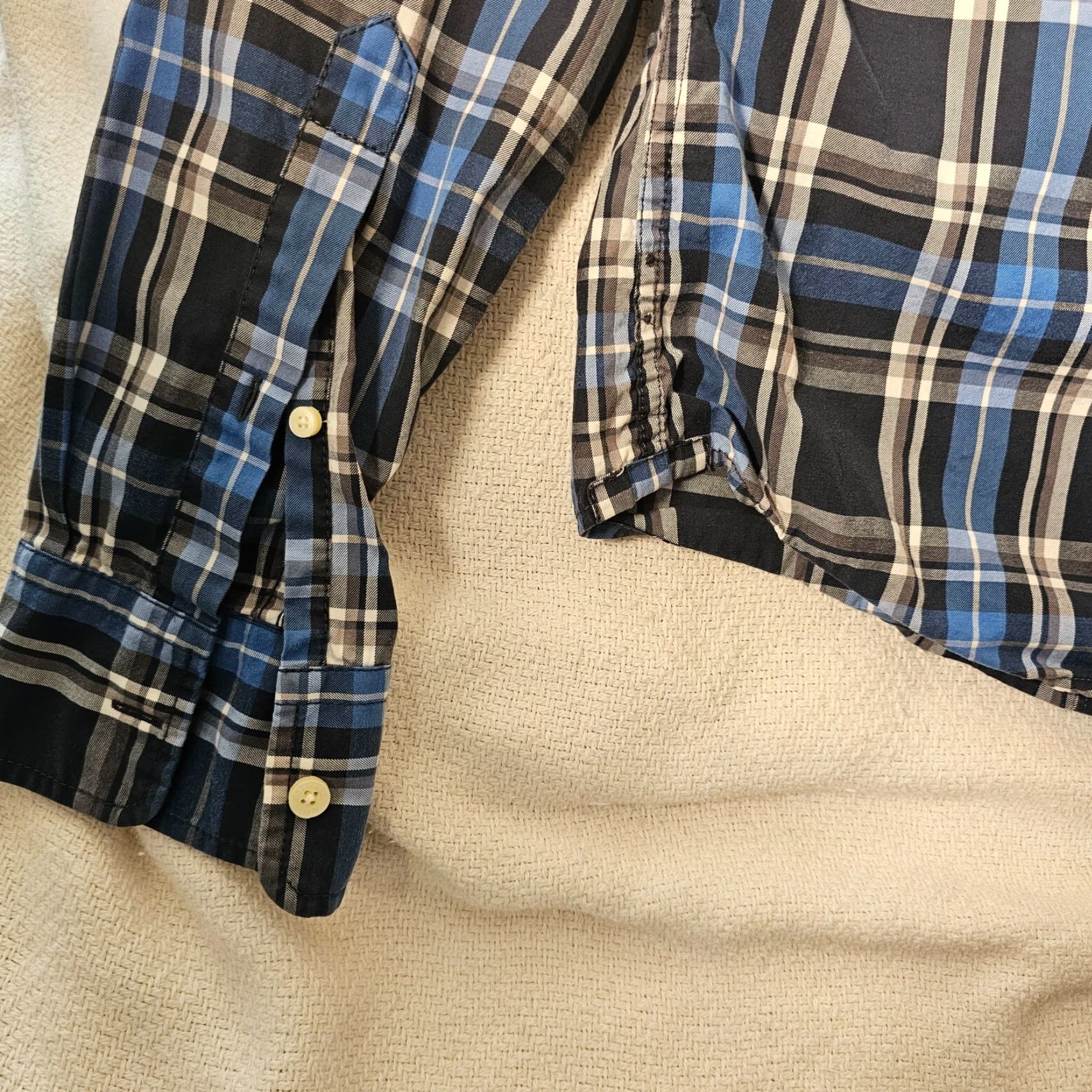 Abercrombie & Fitch ABERCROMBIE & FITCH Blue Plaid Button-Down Shirt Men's Slim Fit Size M Cotton Long Sleeve Casual with Pocket Size US M / EU 48-50 / 2 - 7 Thumbnail