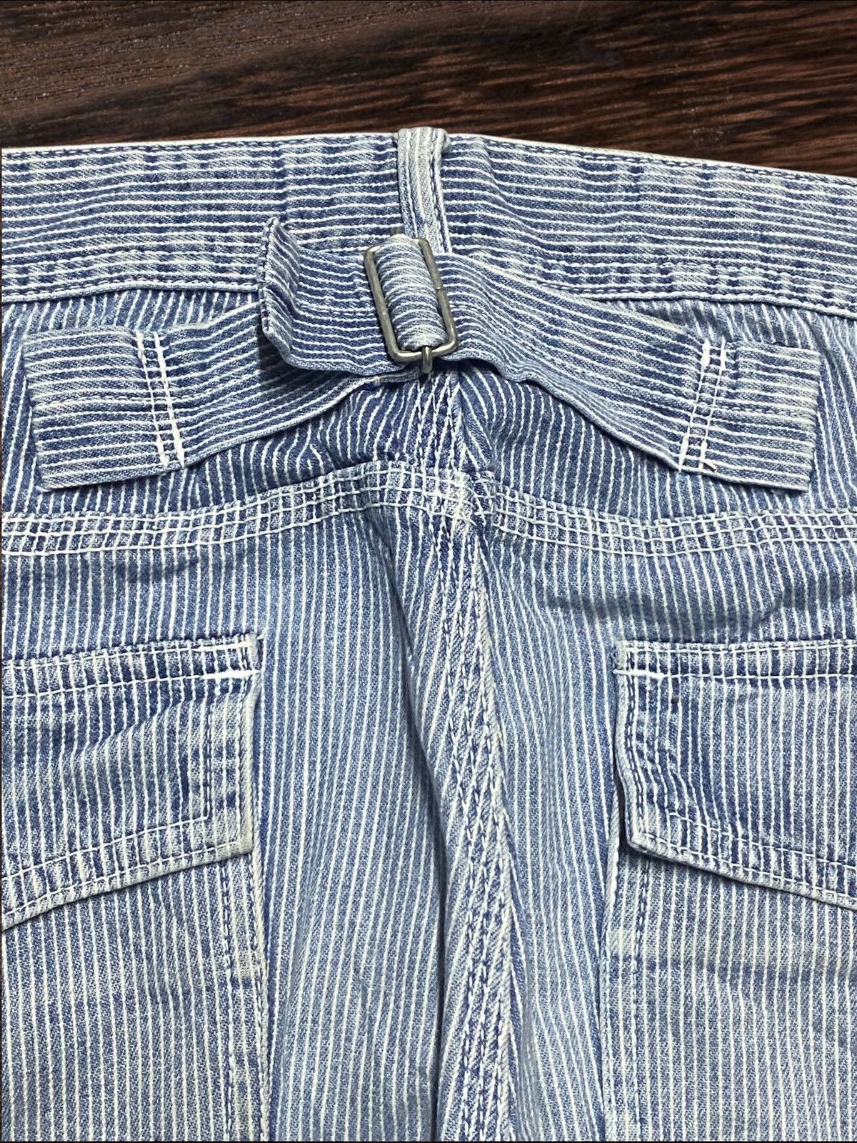 Other Vintage Japanese Brand Think Pink Hickory Buckle Back Pants Size US 31 - 9 Thumbnail