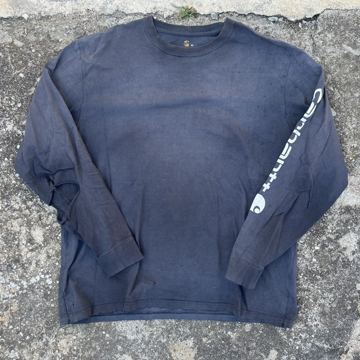Carhartt × Vintage Carhartt T shirt Vintage y2k Longsleeve Thrashed Size US XL / EU 56 / 4 - 1 Thumbnail