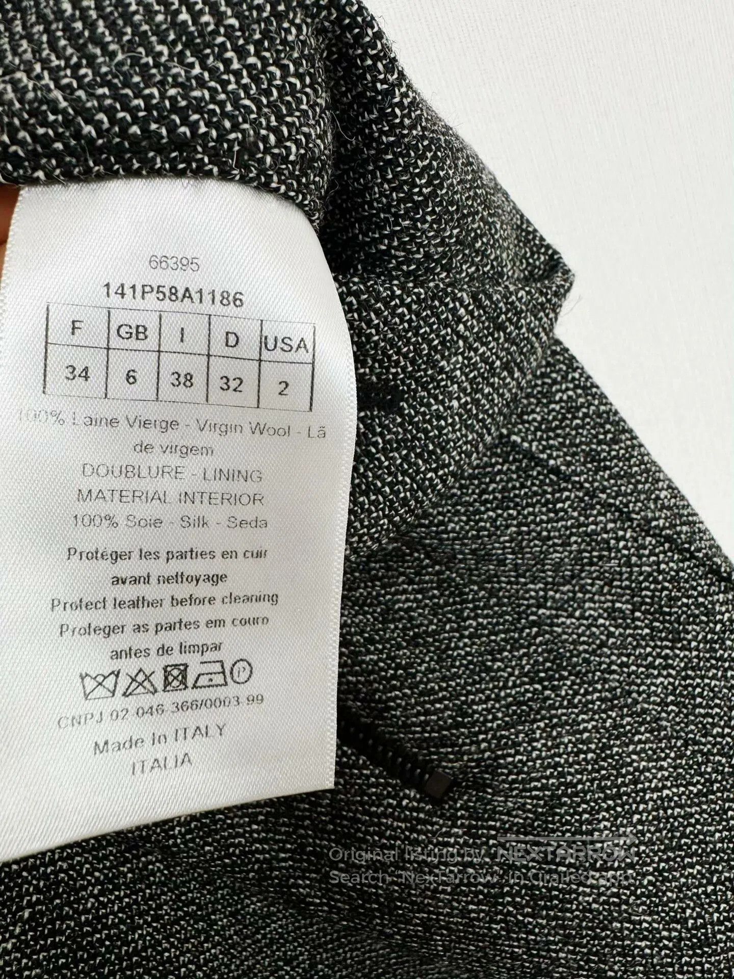 Dior high-waisted wool silk pants by dior. Size US 34 / EU 50 - 5 Thumbnail