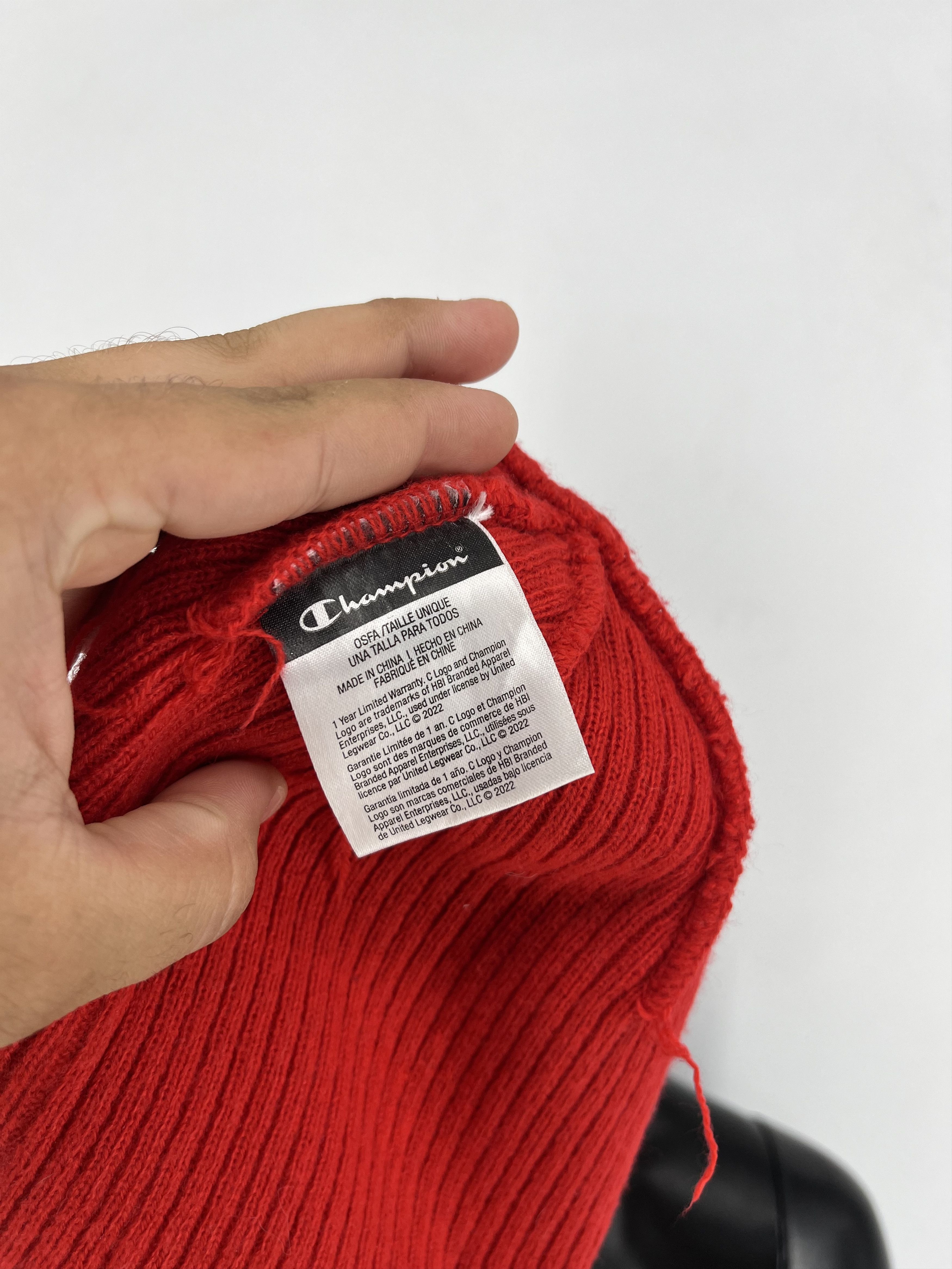 Champion × Vintage Vintage Champion Small Logo Embroidered Beanie hat Size ONE SIZE - 4 Thumbnail