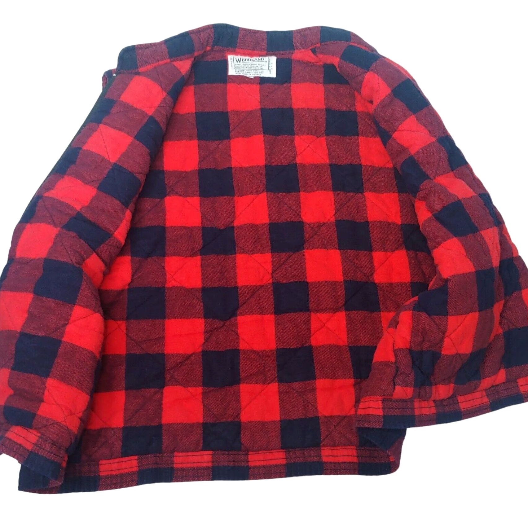 Vintage VINTAGE Woodland Vest Men L Red Buffalo Plaid Flannel Insulated Lumberjack Size US L / EU 52-54 / 3 - 4 Thumbnail