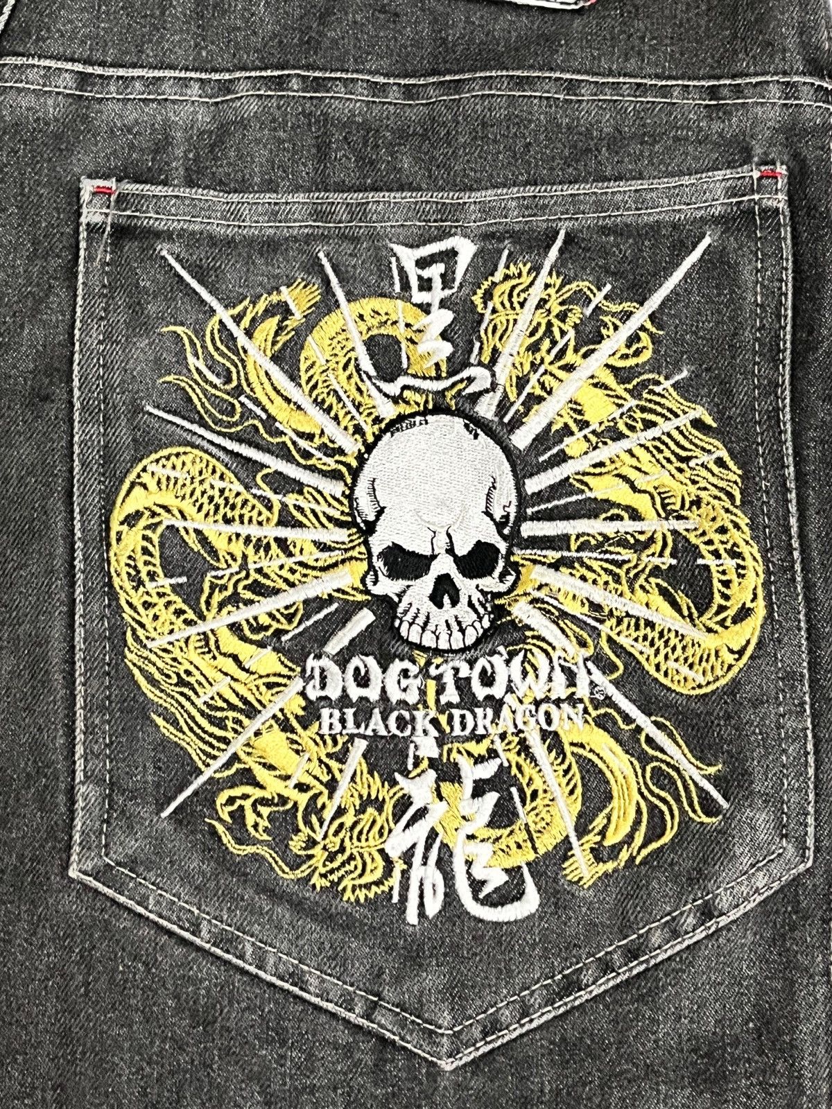 Dogtown Vintage Dogtown Skateboard Skull Denim Size US 31 - 3 Thumbnail