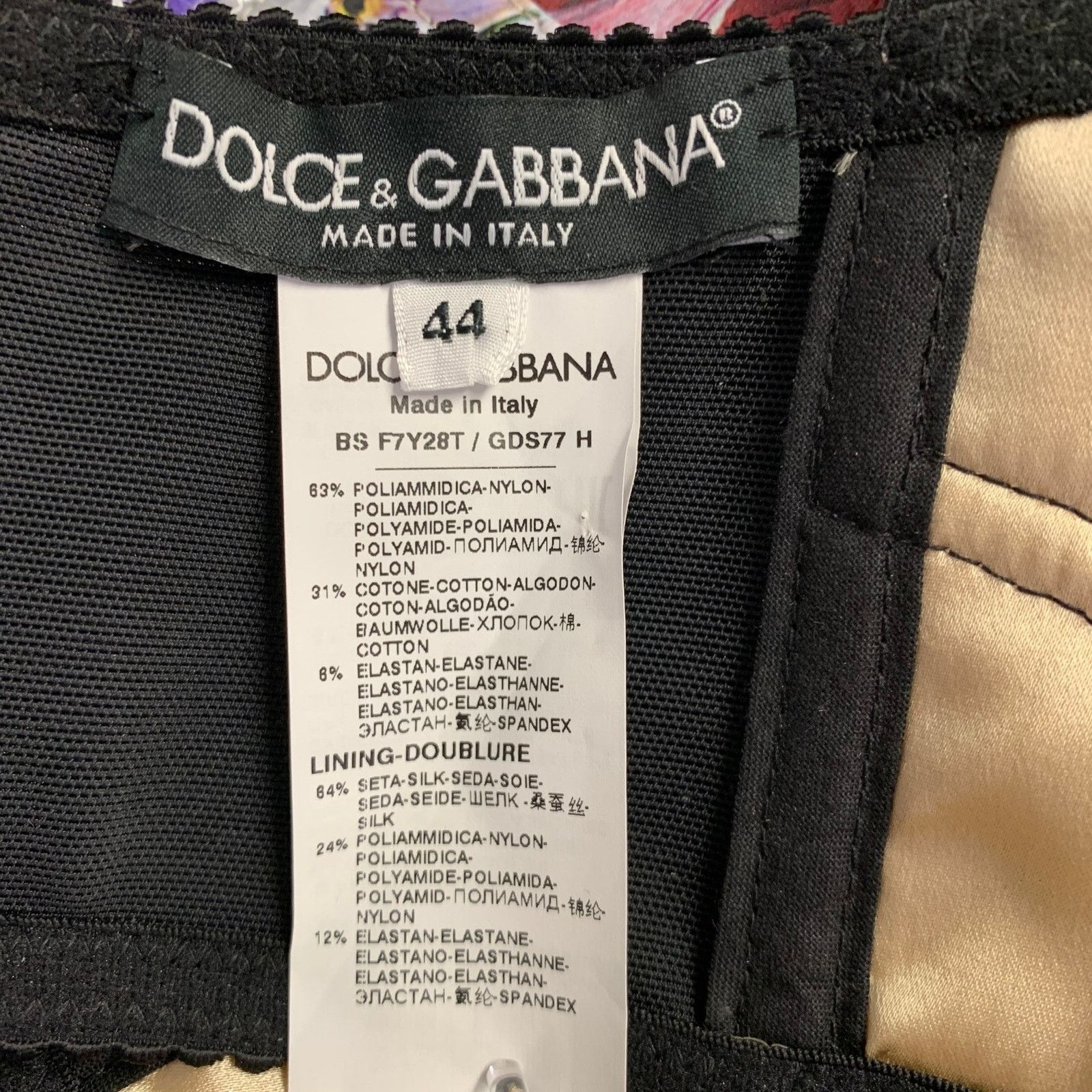 Dolce & Gabbana DOLCE & GABBANA Multi Color Nylon Blend Floral Bralette Size M / US 6-8 / IT 42-44 - 6 Thumbnail