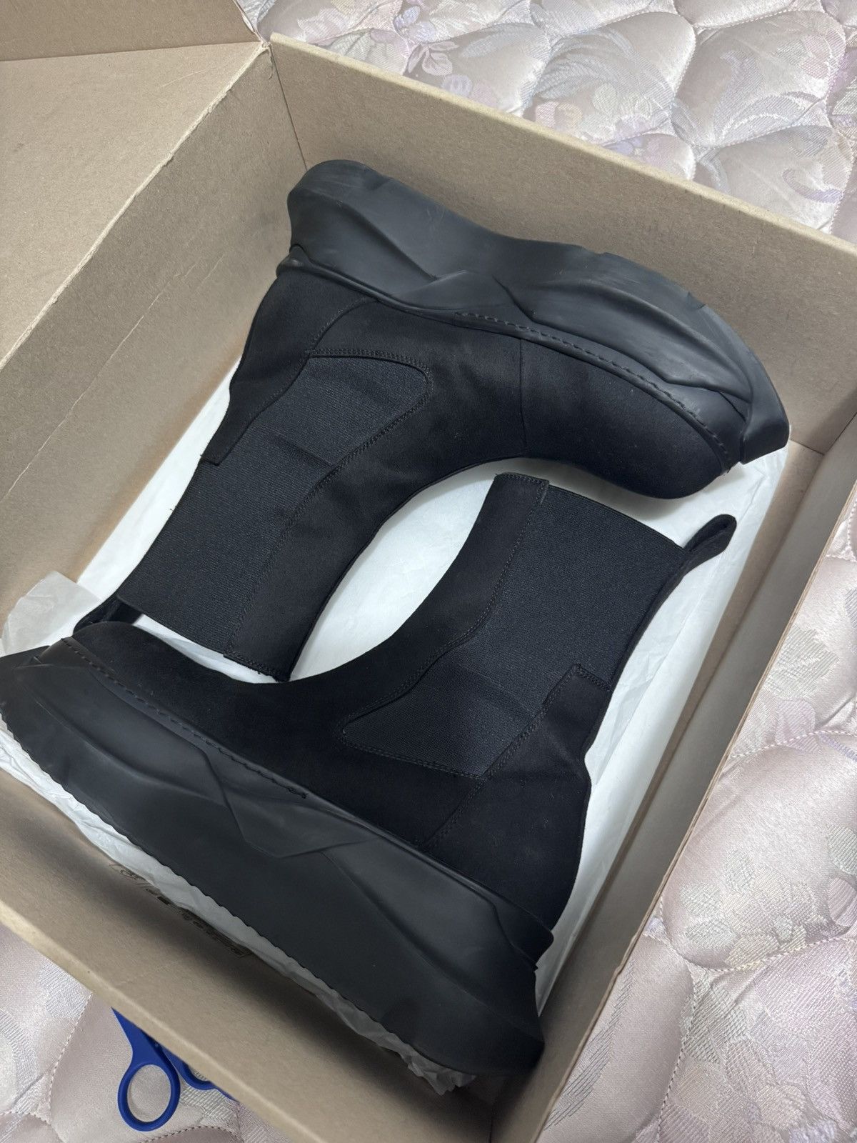 Rick Owens Rick Owens DRKSHDW Beatle Abstract Boots Size US 8.5 / EU 41-42 - 10 Thumbnail