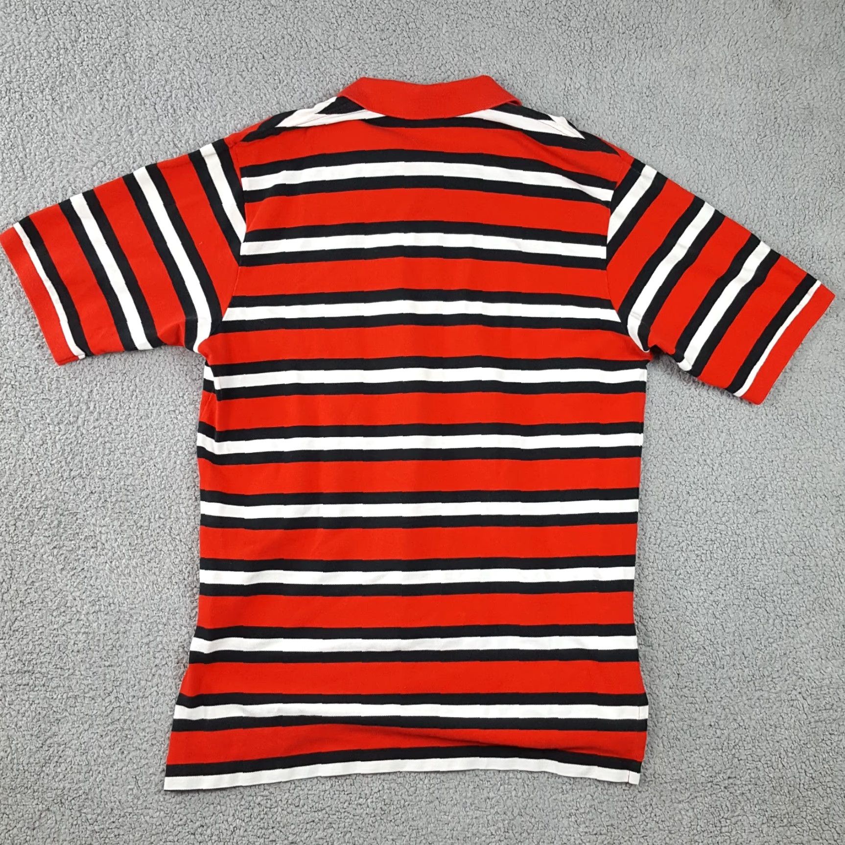 Ralph Lauren VINTAGE Ralph Lauren Polo Golf Men’s Large Red Striped Cotton Button Collar Polo Shirt 90s Preppy Casual Size US L / EU 52-54 / 3 - 4 Thumbnail