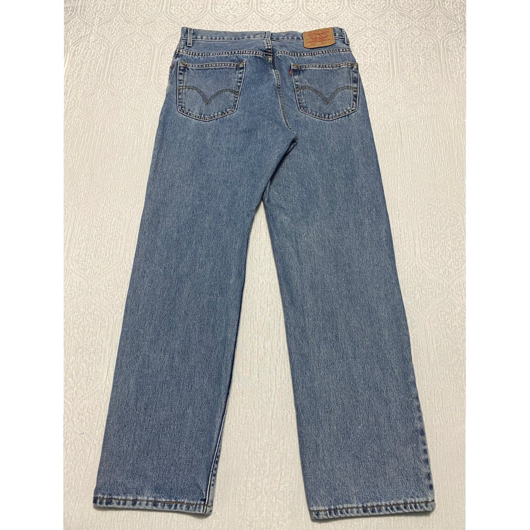 Levi's VINTAGE Levi's 505 Regular Fit Jeans Men Denim 34×32 Blue Straight Casual 90s W36 L32 Size US 34 / EU 50 - 2 Thumbnail