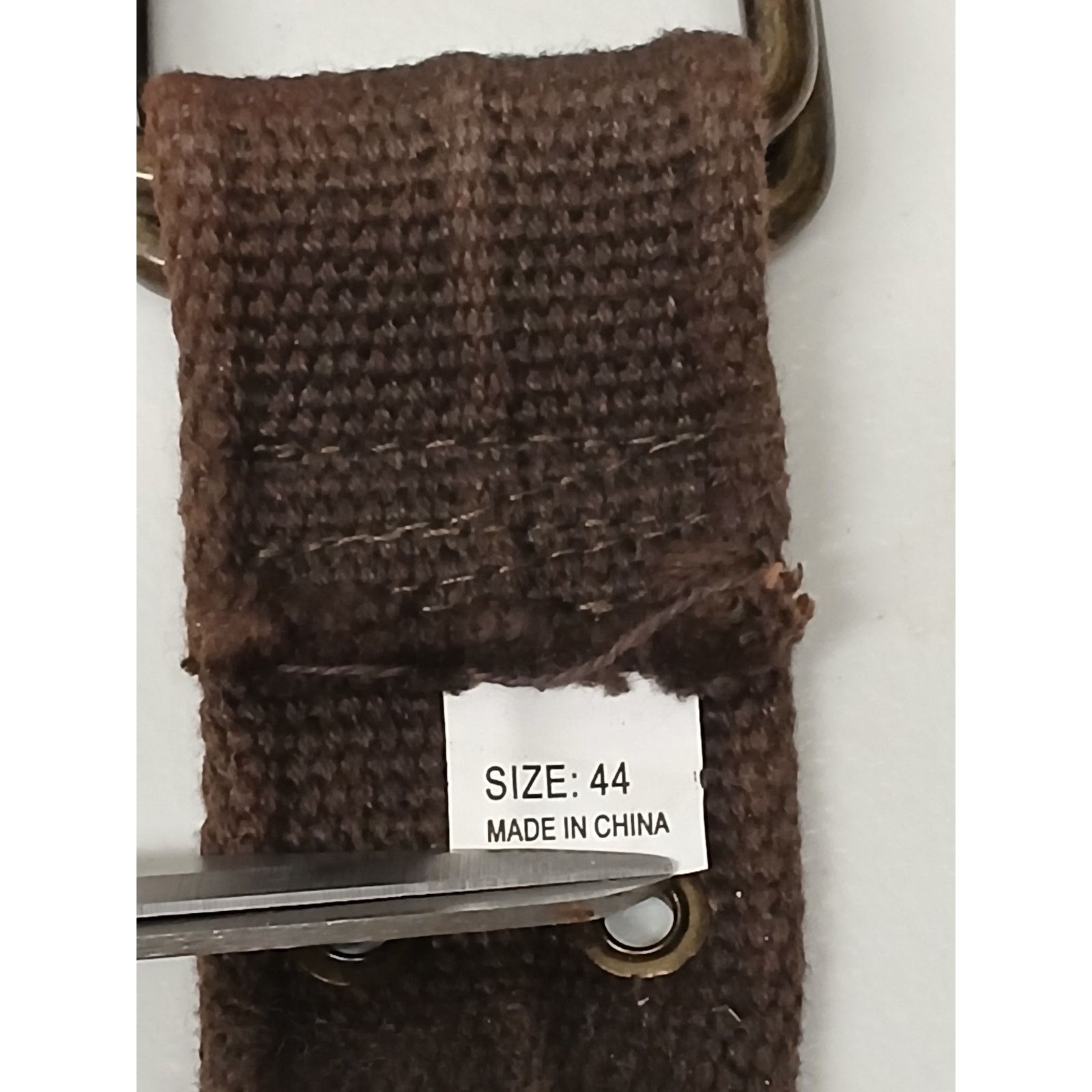 Other Brown (44) Braided Woven Leather Casual Belt Size 44 - 4 Thumbnail