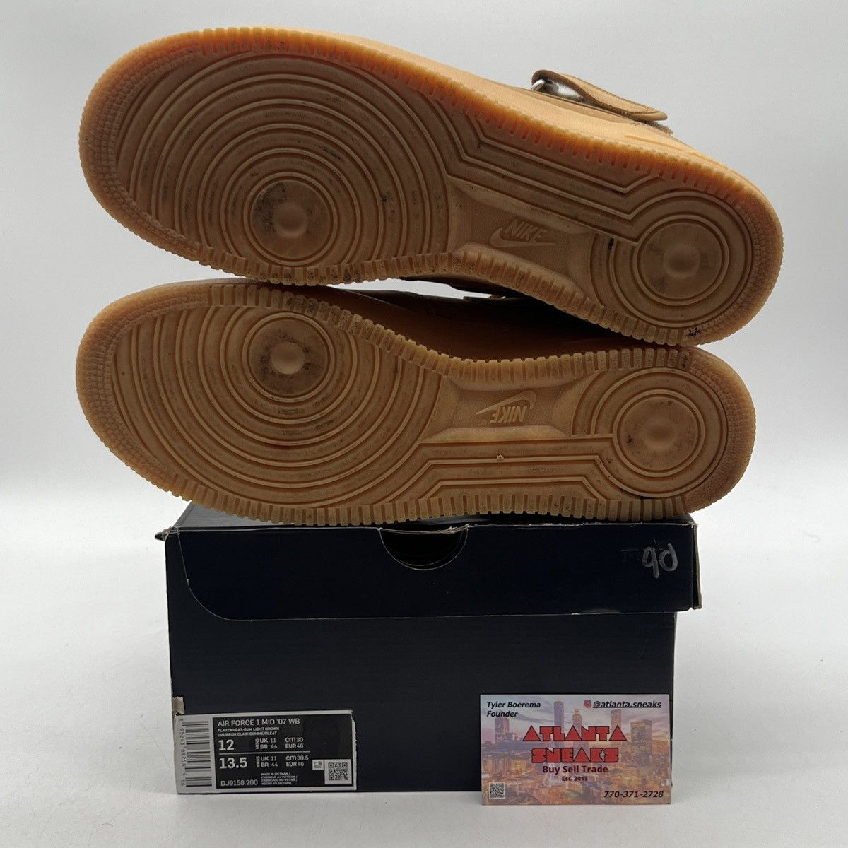 Nike Air Force 1 mid 07 flax Size US 12 / EU 45 - 8 Thumbnail