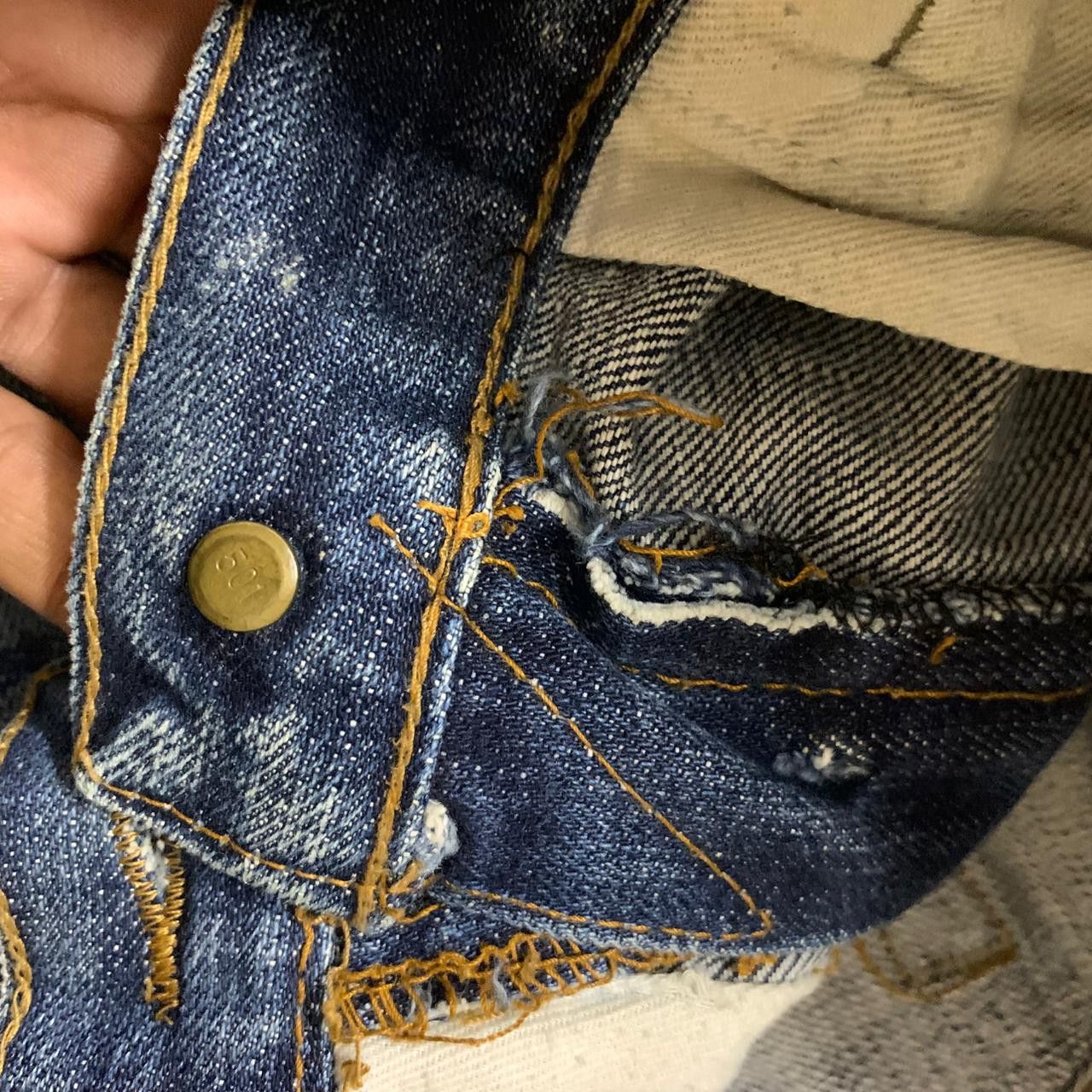 Vintage vintage y2k levis selvage inspired denim Size US 32 / EU 48 - 8 Thumbnail