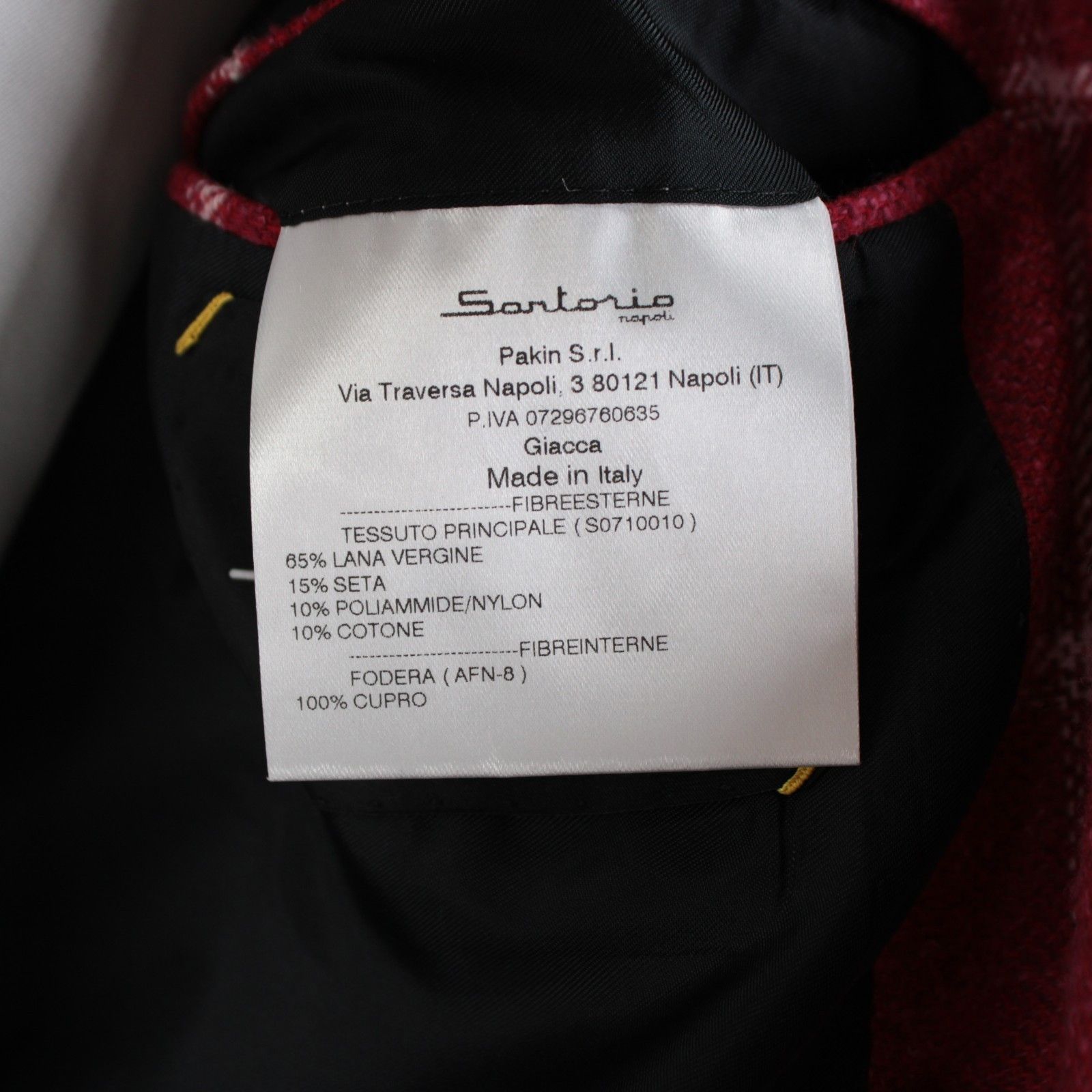 SARTORIO Sartorio Sport Coat Size 38 Regular US in Red Size 38R - 8 Thumbnail