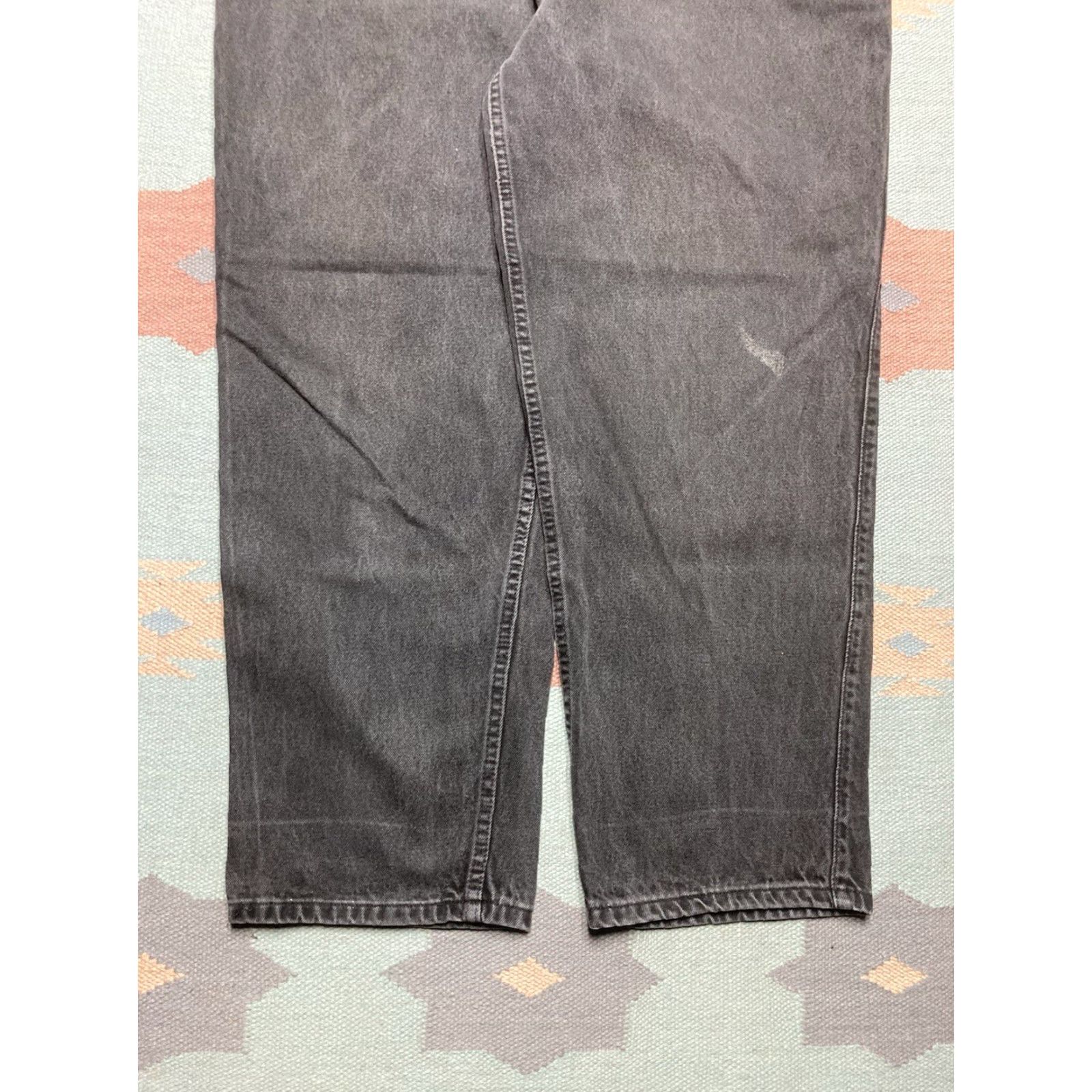 Levi's VINTAGE Levi’s 545 Jeans Wide-Leg Baggy Black 42x30 Mens Levis 545 Skater Brown Tab Size US 42 / EU 58 - 6 Thumbnail