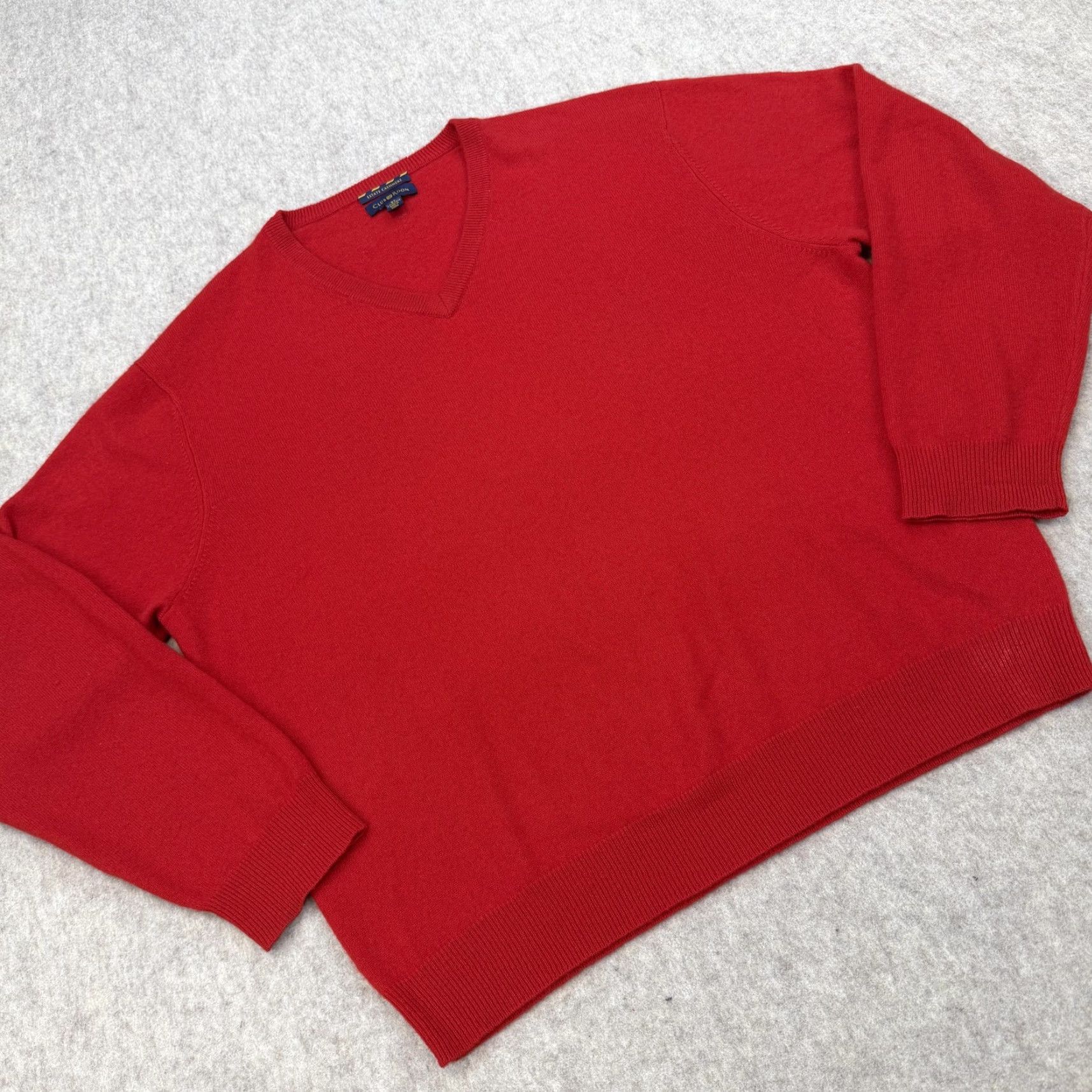 Club Room Club Room Mens XL Sweater 2-Ply Estate Cashmere V Neck 100% Size US XL / EU 56 / 4 - 2 Thumbnail