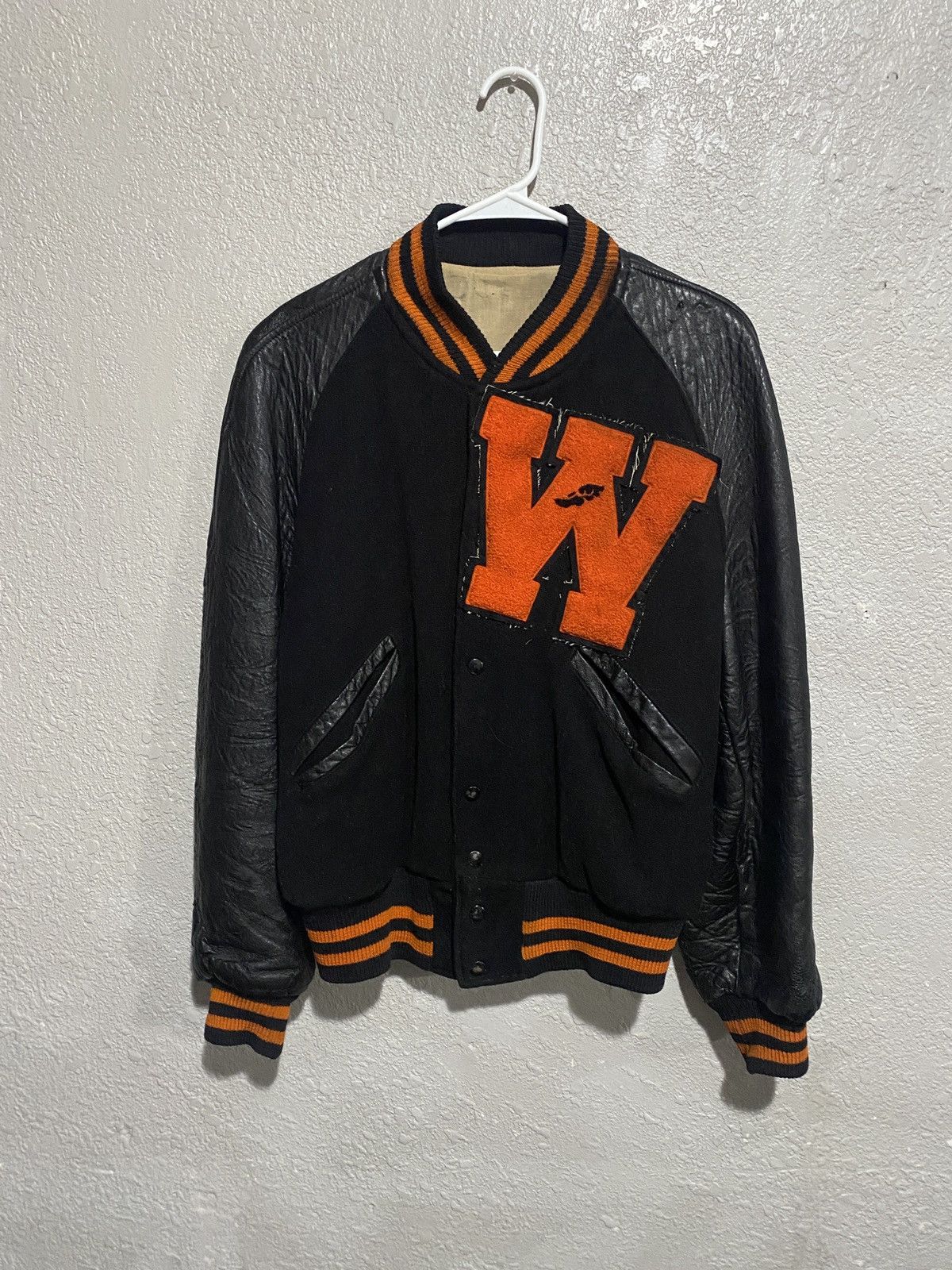 Vintage Japanese Brand Crocodile Varsity Jacket Letterman 