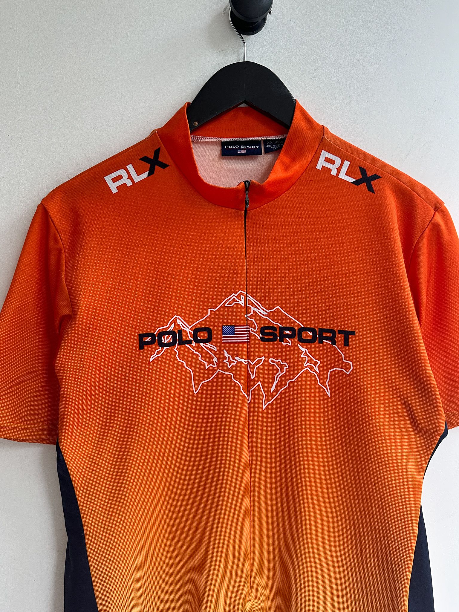 Polo Ralph Lauren Vintage Polo Sport Ralph Lauren Cycling Jersey Size US L / EU 52-54 / 3 - 3 Thumbnail